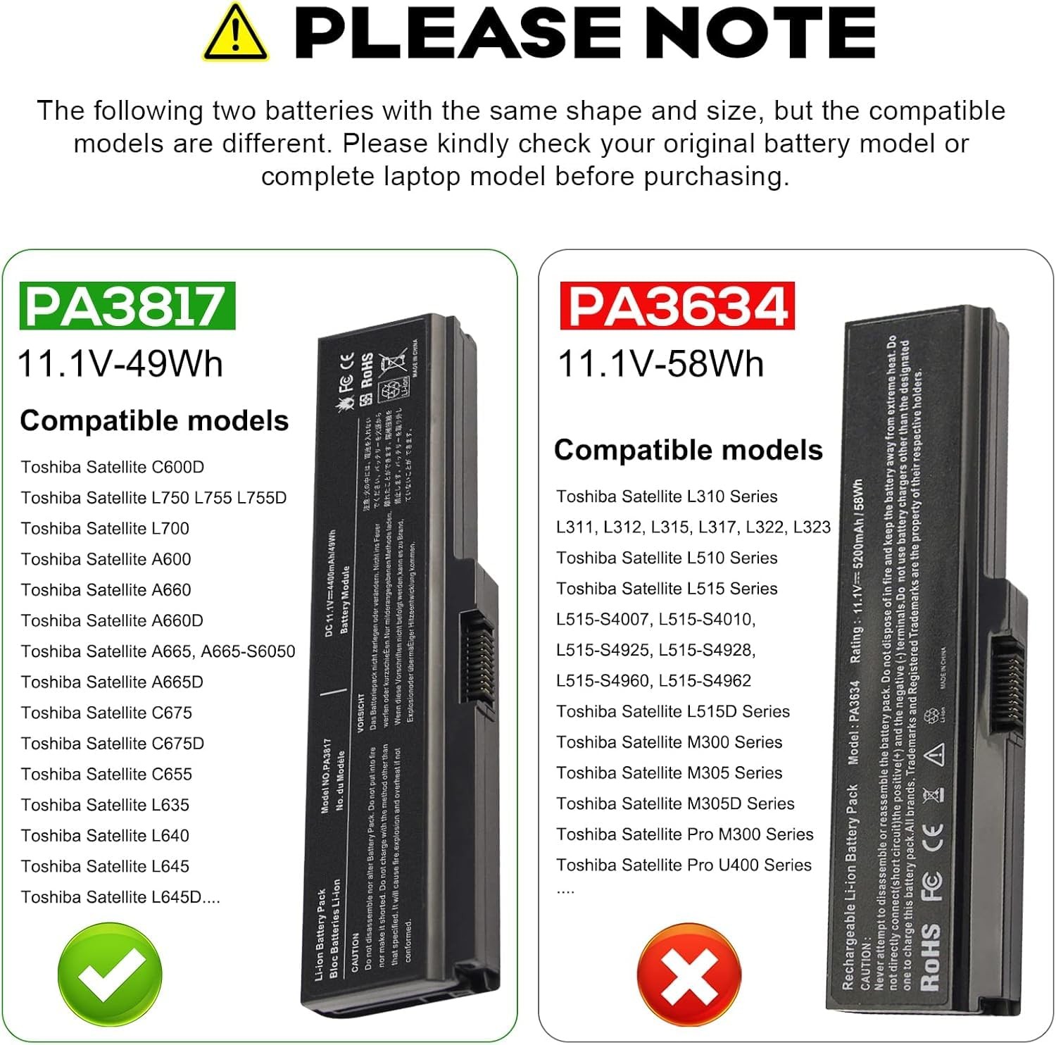 TREE.NB Battery for Toshiba L675 L750 L700 L755 P755 P750 C655 A655 A665 C655D L