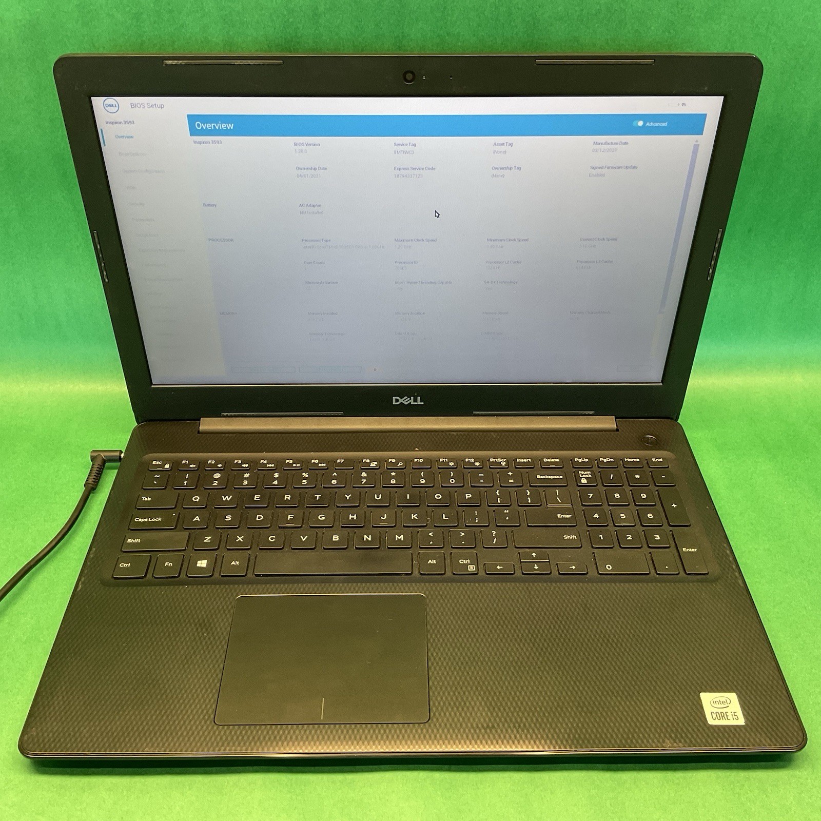 Lot Of 2 – Dell Inspiron 3593 – 15.6″ – Power On – NO HARD DRIVES – Untested