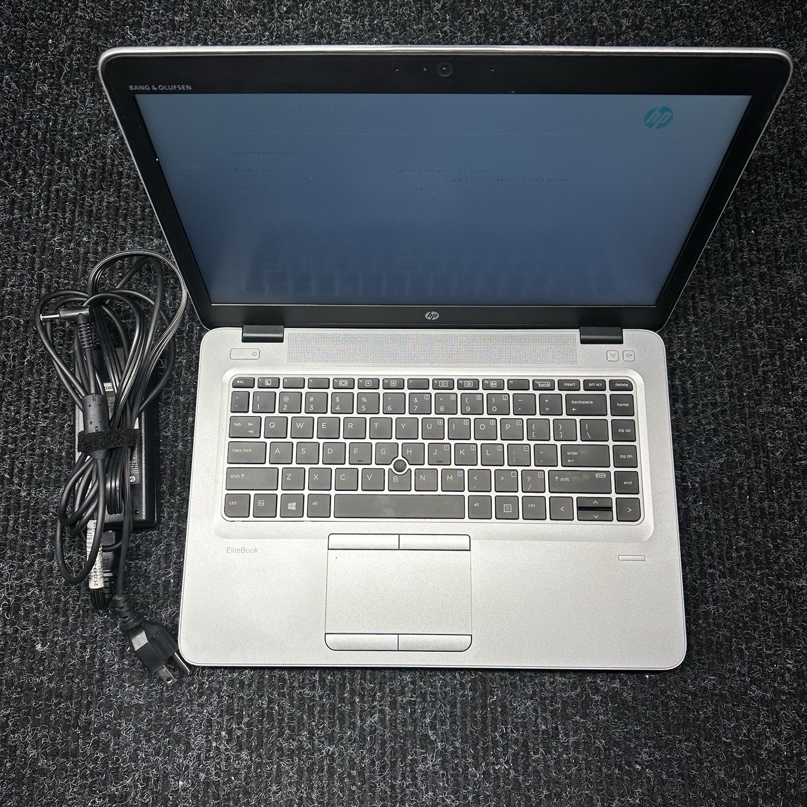 HP MT43 MOBILE THIN CLIENT 14” AMD PRO A8-9600B R5 8GB RAM w/AC NO SSD BAD BATT