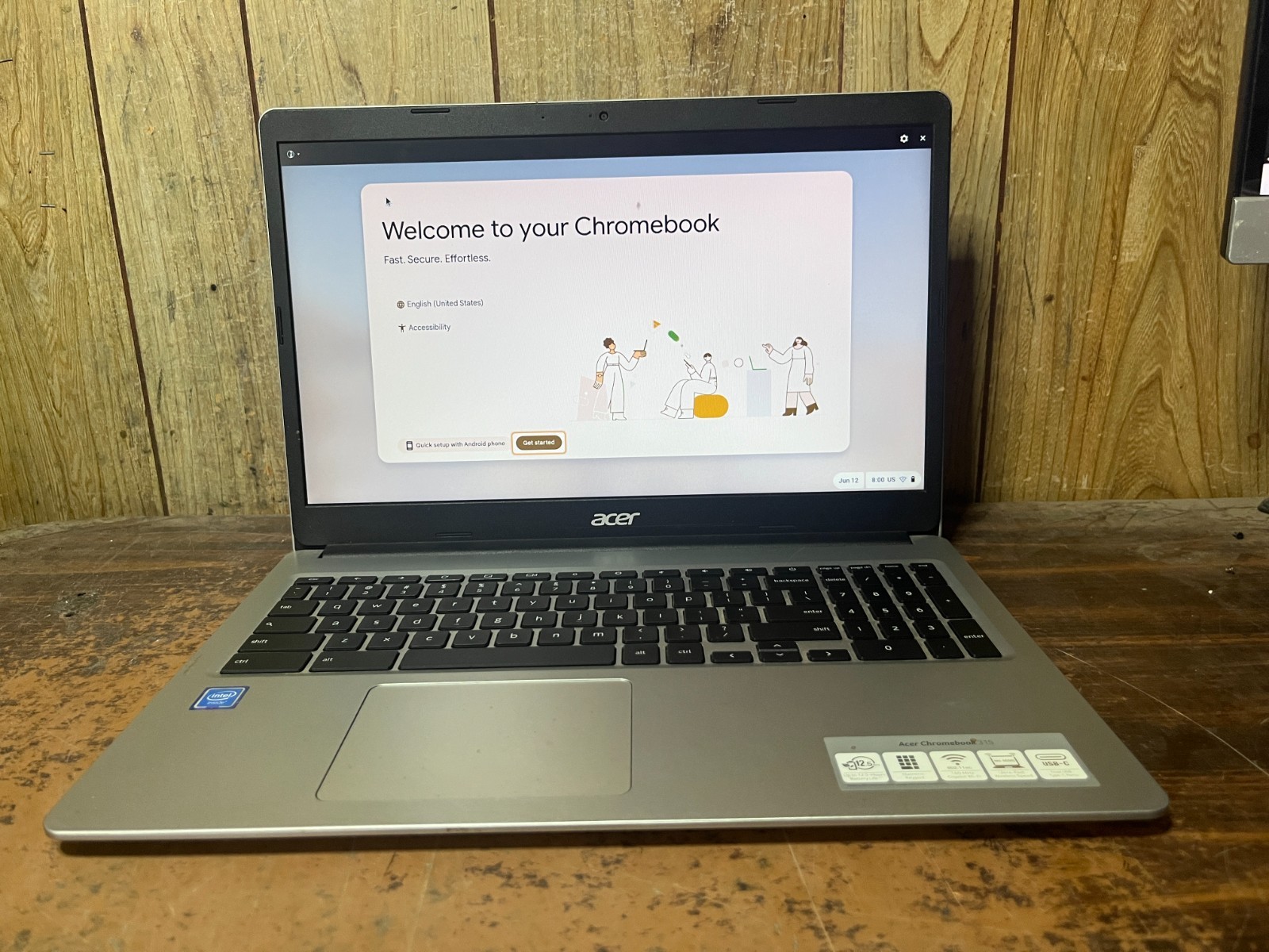 Ace Chromebook 315 15.6″ HD Display Intel Celeron N4020 4GB LPDDR4 64GB eMMc