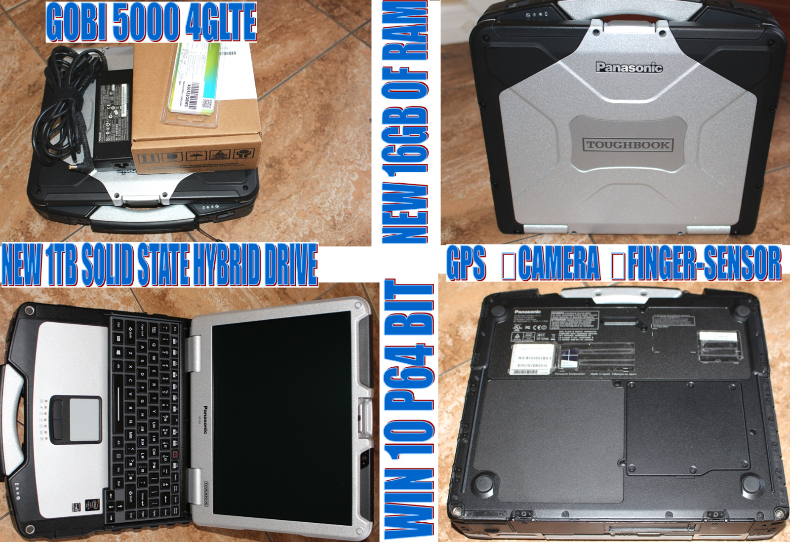 Panasonic ToughCF-31 MK5, i5-5300U @ 2.30GHz/16GB/1TBSSD/Win 10P64B,4G LTECAMGPS