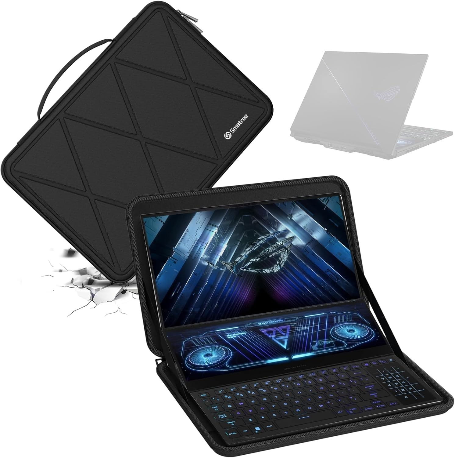 Hard EVA Protective Sleeve for 16 inch ASUS TUF Gaming F16 2025, ROG Strix G16 2