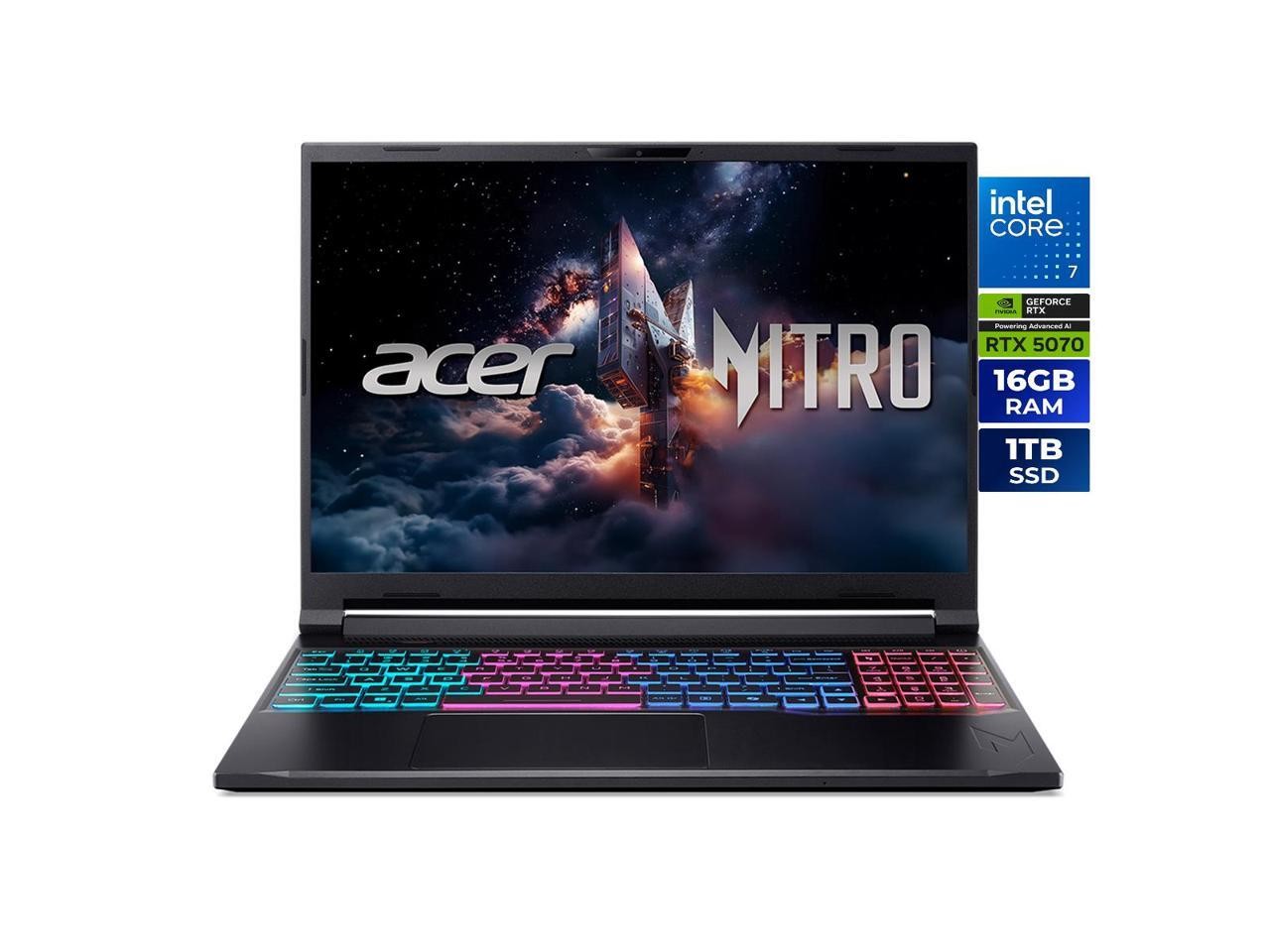 Acer Nitro V 16S ANV16S-71-72KE, 16.0″ WQXGA IPS 180Hz Display, Intel Core 7 pro