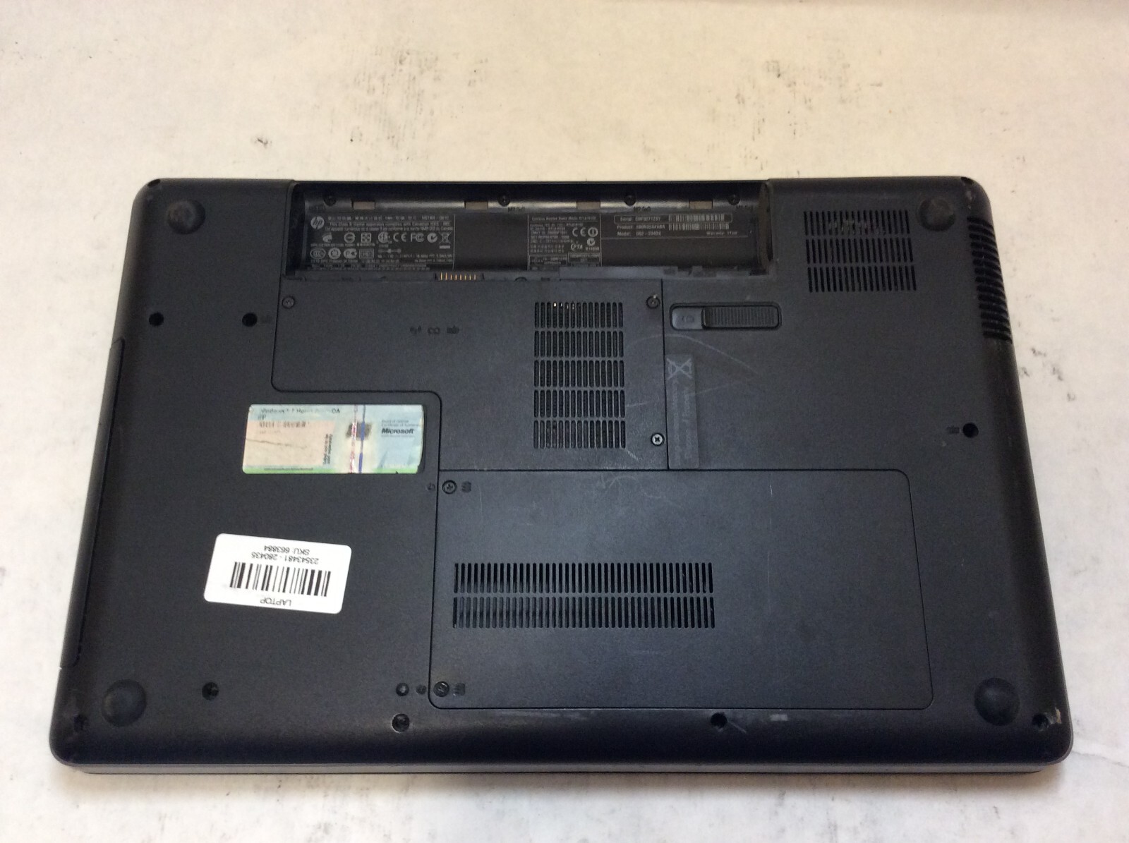 HP G62-234DX Laptop 15″ Intel Core i3 1st Gen DAMAGED SCREEN -PP