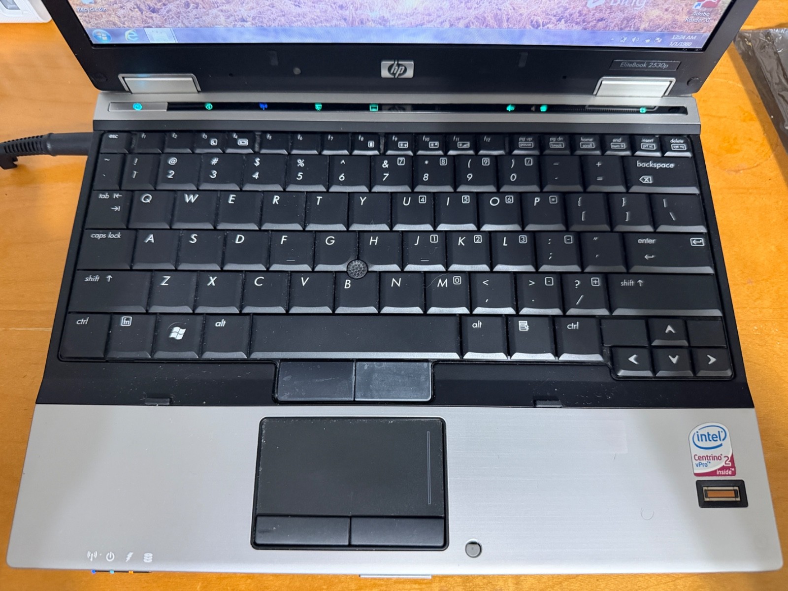 HP ELITEBOOK 2530P 1.86GHz CORE 2 DUO 111GB HD 2GB RAM DVDRW