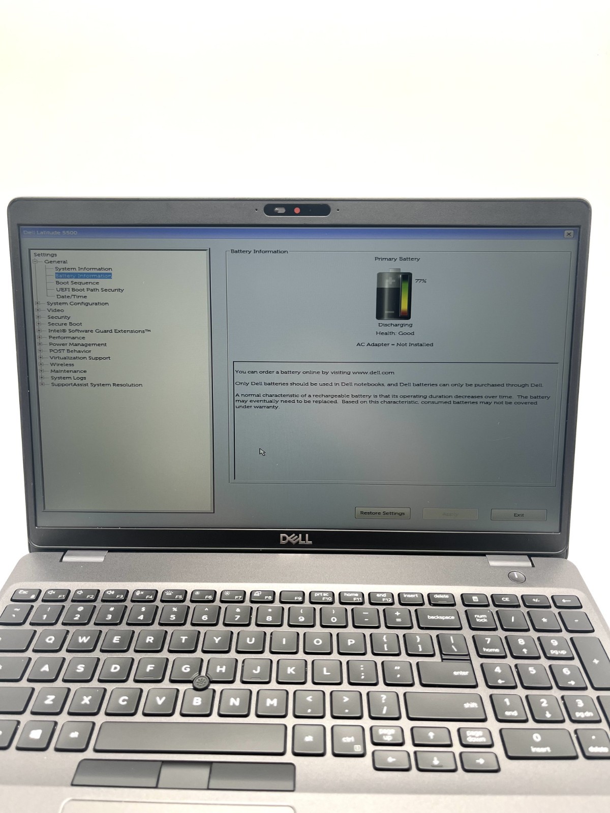 Dell Latitude 5500 15.6″ i7-8665U 16GB RAM 512GB SSD Business Laptop