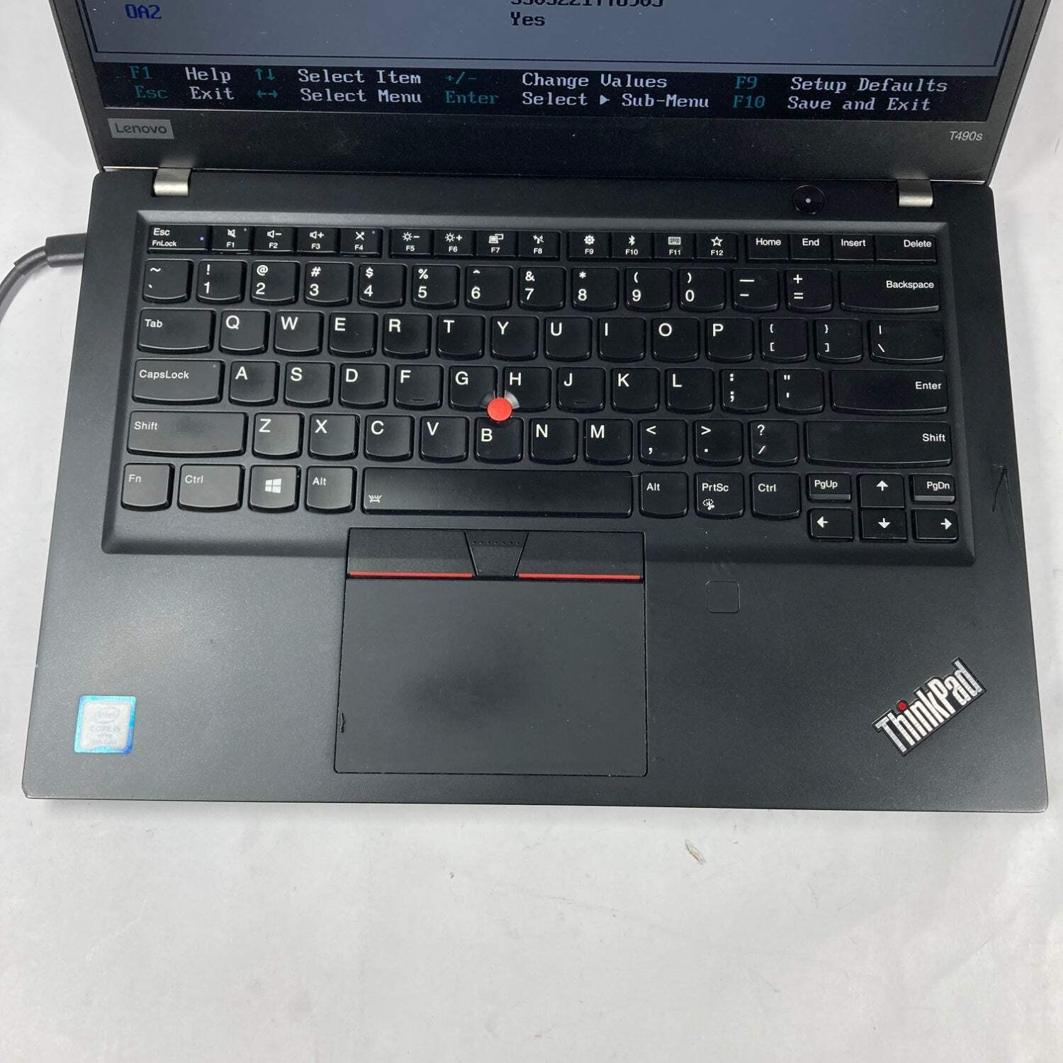 Lenovo ThinkPad T490s 14″ i5-8365U 1.6GHz 8GB RAM NO SSD NO OS BAD BATTERY