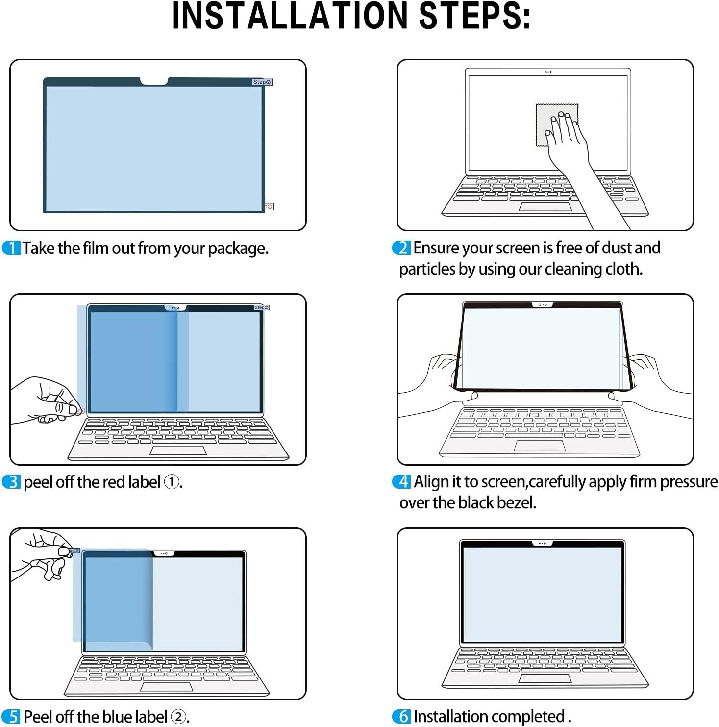 Anti-Glare Anti-Blue Light Screen Protector for Surface Laptop 6/5/4/3 15 inch