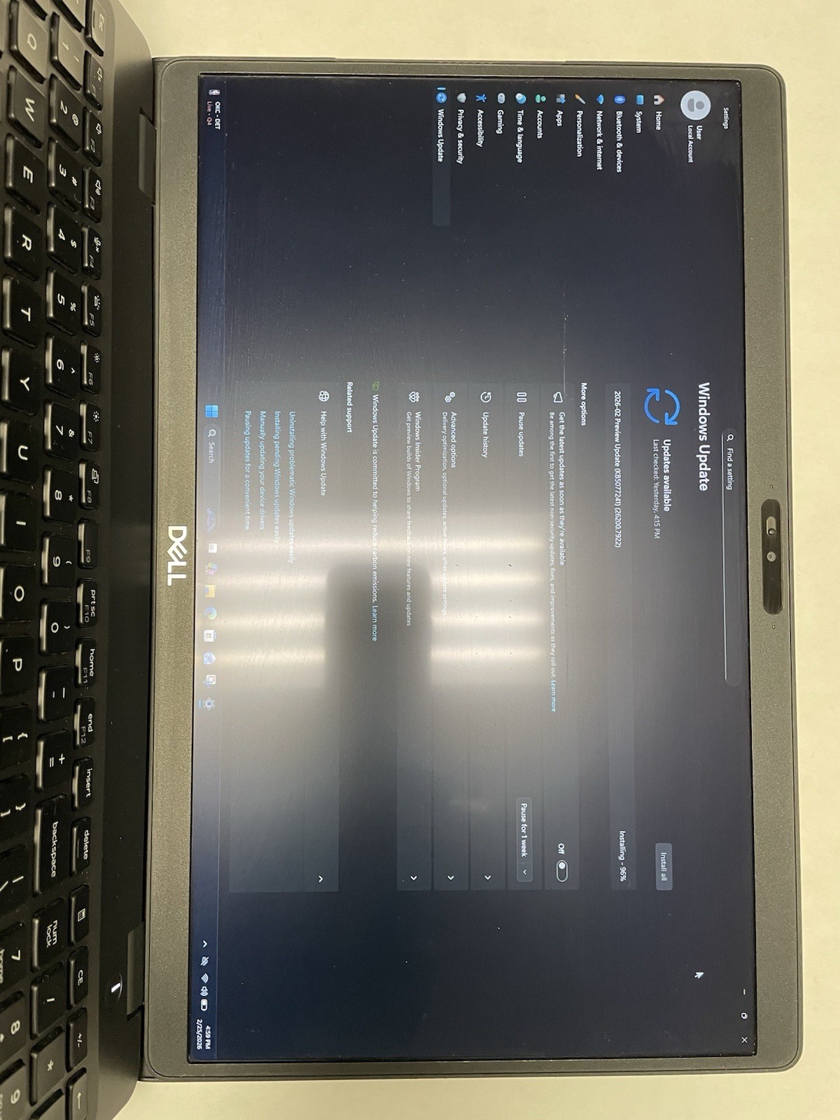 Dell Precision 3541 Mobile Workstation Intel(R) Core(TM)i7-9850H CPU @2.6 GHz 38