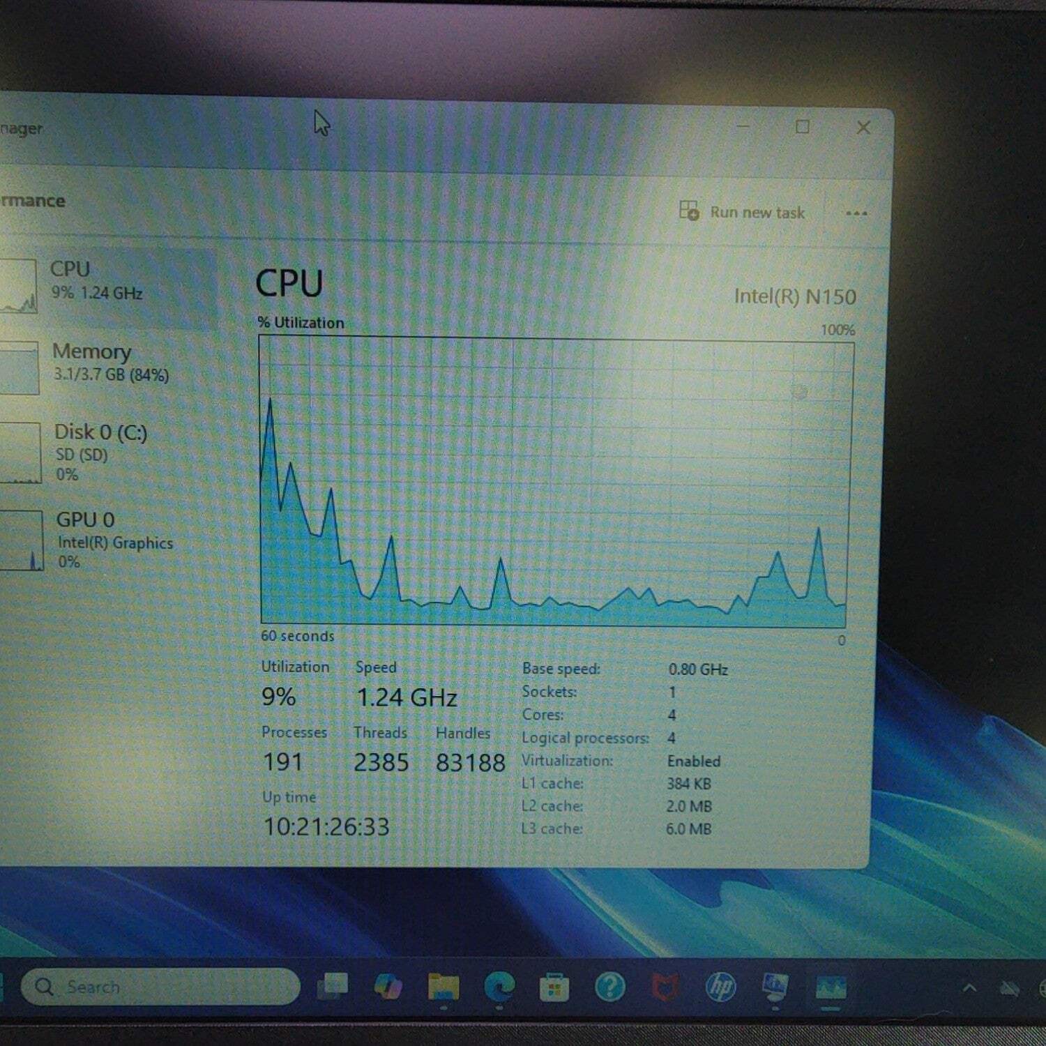 HP NoteBook 14-DQ6115NR 14″ N150 0.8GHz 4GB RAM 64GB