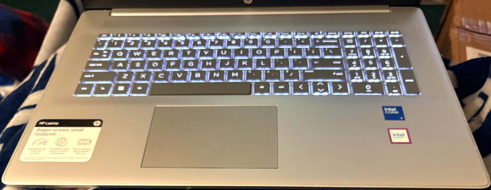 HP 17-cn4033cl 17.3″ Laptop 14th Gen i5 X10 Core CPU 16GB RAM 500GB SSD BKL KBD