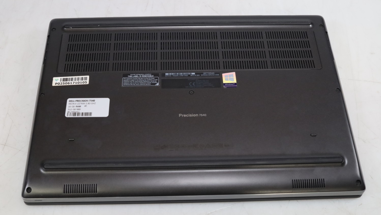Dell Precision 7540 15.6″ Intel Xeon E-2276M 16GB 512GB SSD Quadro T1000 Win 11