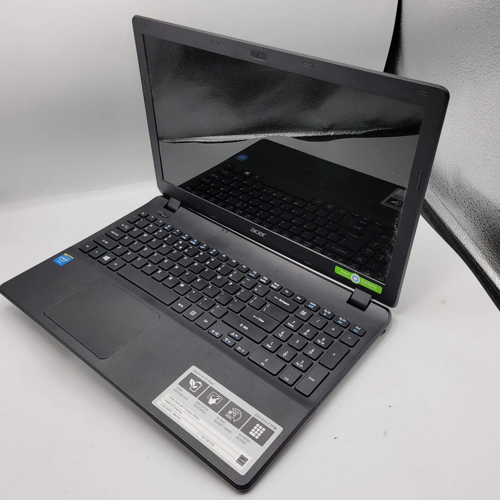 Acer Aspire E15 Start Intel Celeron No RAM 500GB HDD 15.6″ FOR PARTS
