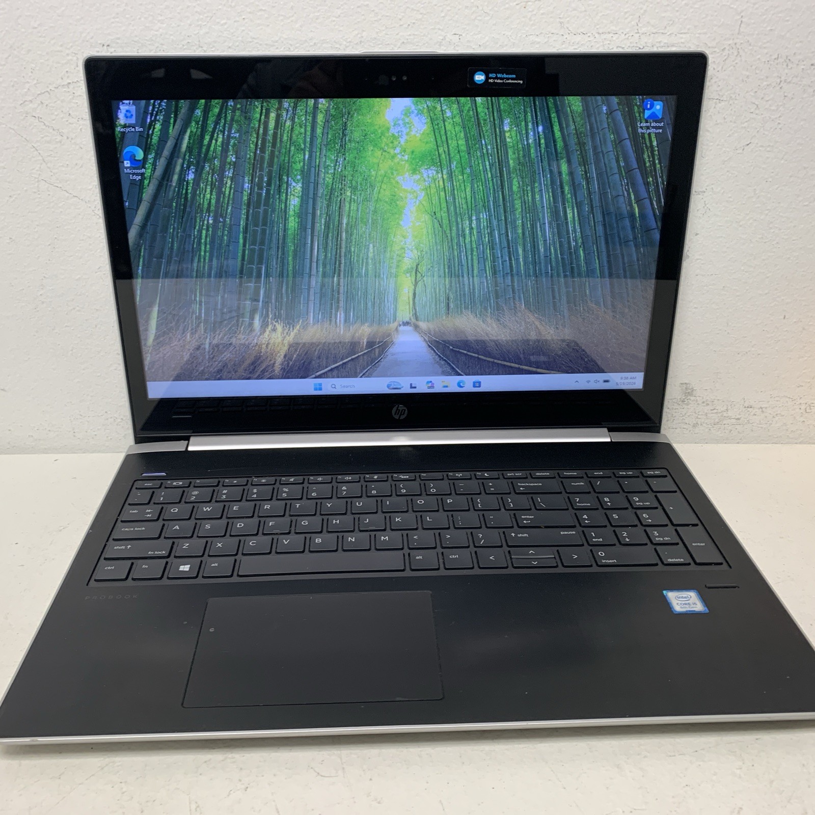 HP Probook 450 G5 15.6 Touch Screen I5-8250U 1.60Ghz 8GB 256GB SSD Wind 11 PRO