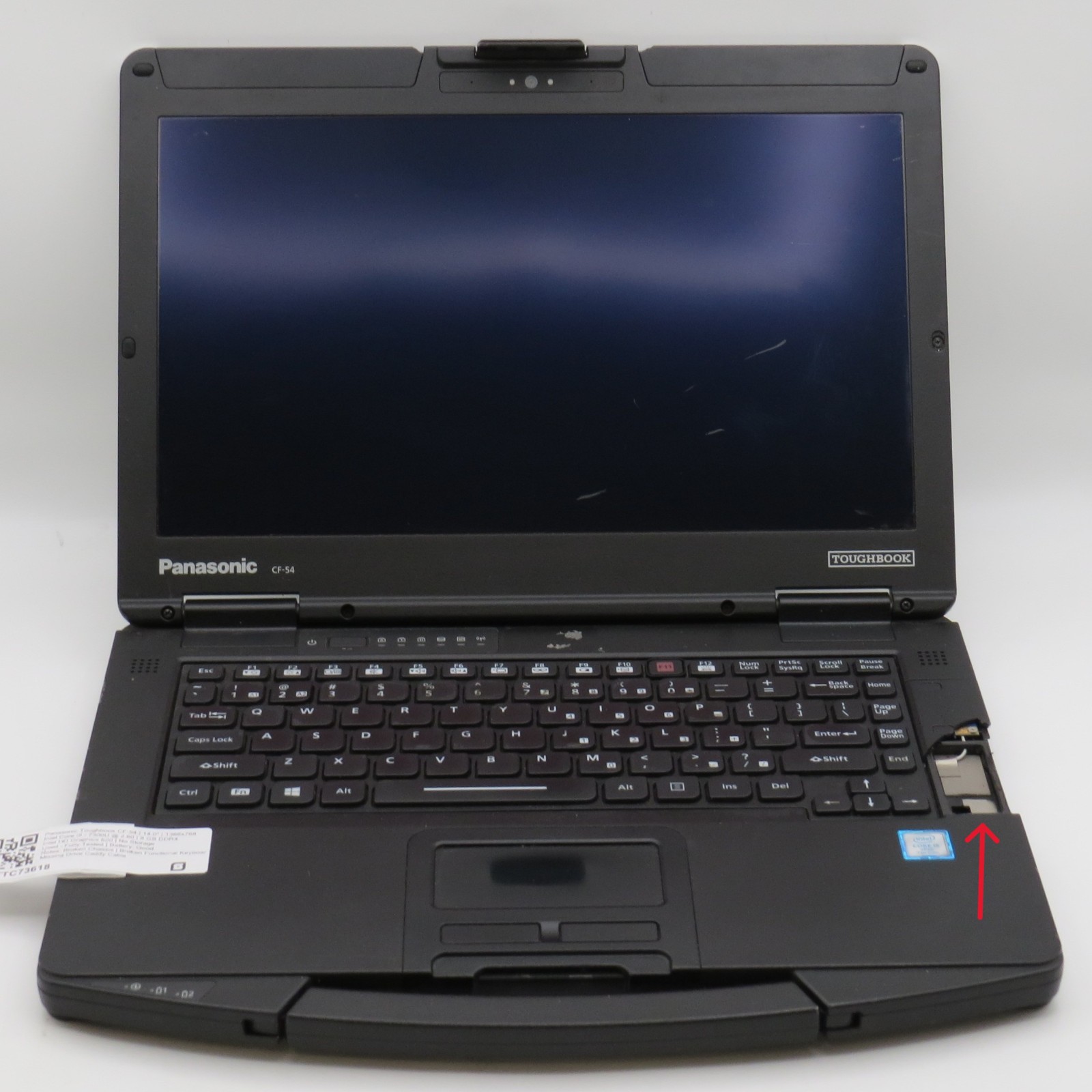 Toughbook CF-54 MK3 | i5-7300U @ 2.6GHz | 8GB DDR4 | 14″ | No HDD/OS/AC *READ*
