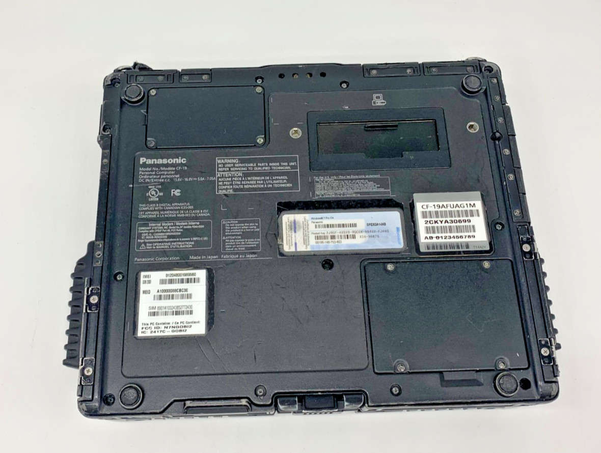 Panasonic CF-19 10” I5-2520M 2.50GHZ NO SSD 4GB DDR3 SILVER/BLACK /FAIR/SEE