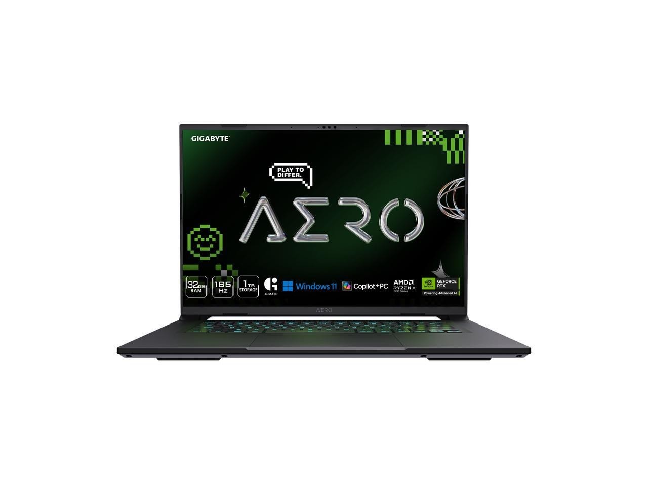 GIGABYTE AERO X16 16″ 165Hz WQXGA, RTX 5070 Ryzen AI 9 HX 370 1TB SSD, 32GB DDR5