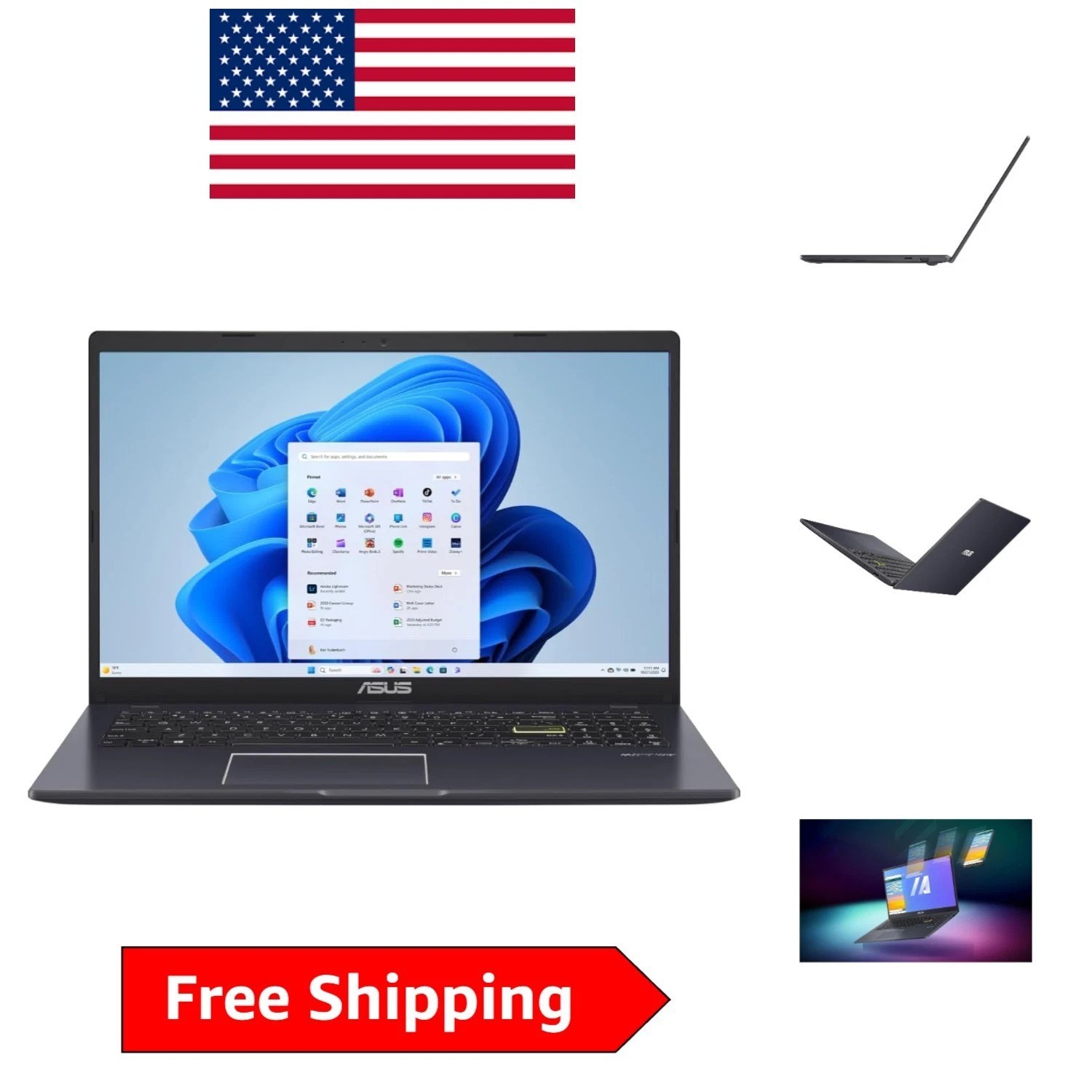 Vivobook Go Slim Laptop – Windows 11, 15.6” FHD, Lightweight for Students