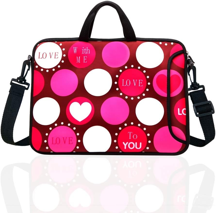 10-Inch Laptop Shoulder Bag Sleeve Case with padded handle for 9.6” 9.7″ 10″ 10.