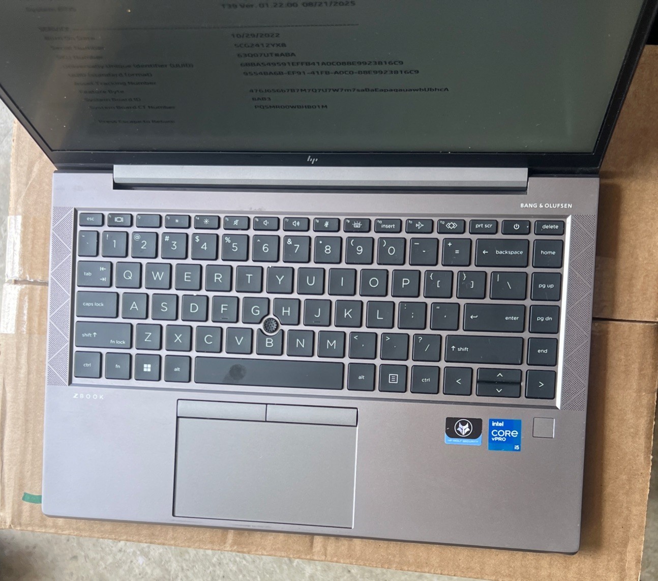 HP Zbook Firefly 14 G8 Core i5-1145G7 2.60GHz 16GB RAM 256GB SSD***No OS