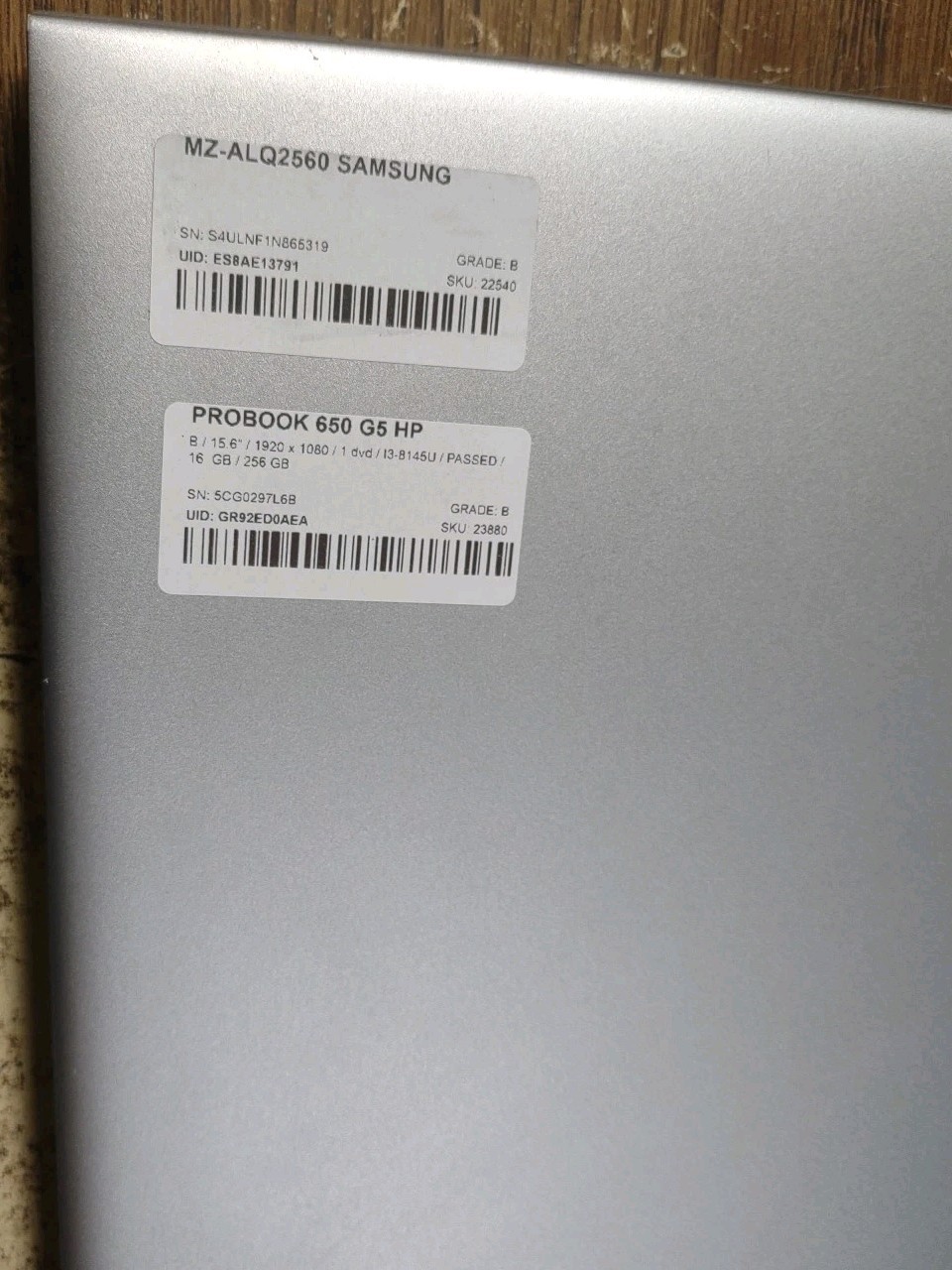 HP Probook 650 G5 Laptop W/ Intel i3-8145U 2.10GHz, 16GB, 256GB.