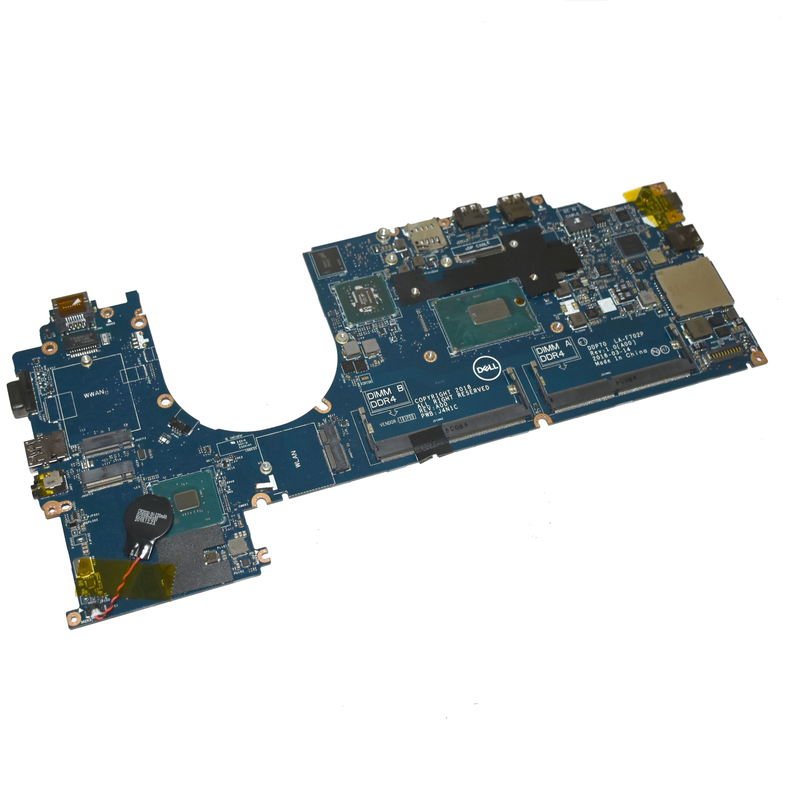 Dell Latitude 5491 Core i5-8400H Quad-Core DDR4 Motherboard LA-F702P HP51G