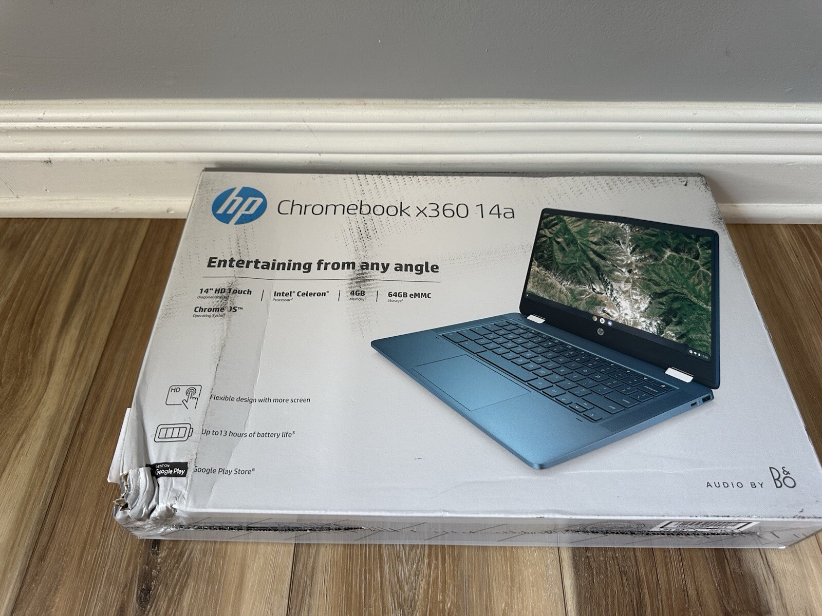 HP Chromebook x360 14 64GB eMMC Intel Celeron N4020 1.1GHz 4GB RAM TOU G1N