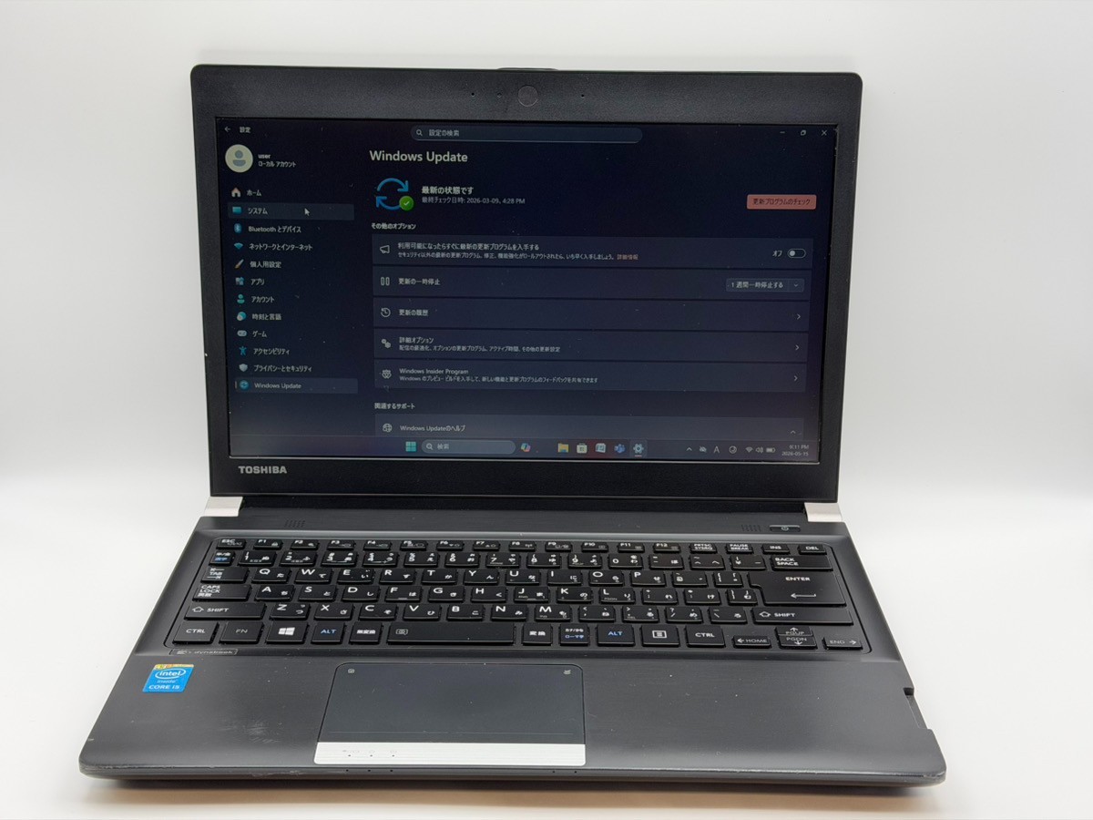 Toshiba Dynabook R734/M i5-4310M 8GB 500GB SSD 13.3″ Win11 Pro Wi-Fi BT/SAIL