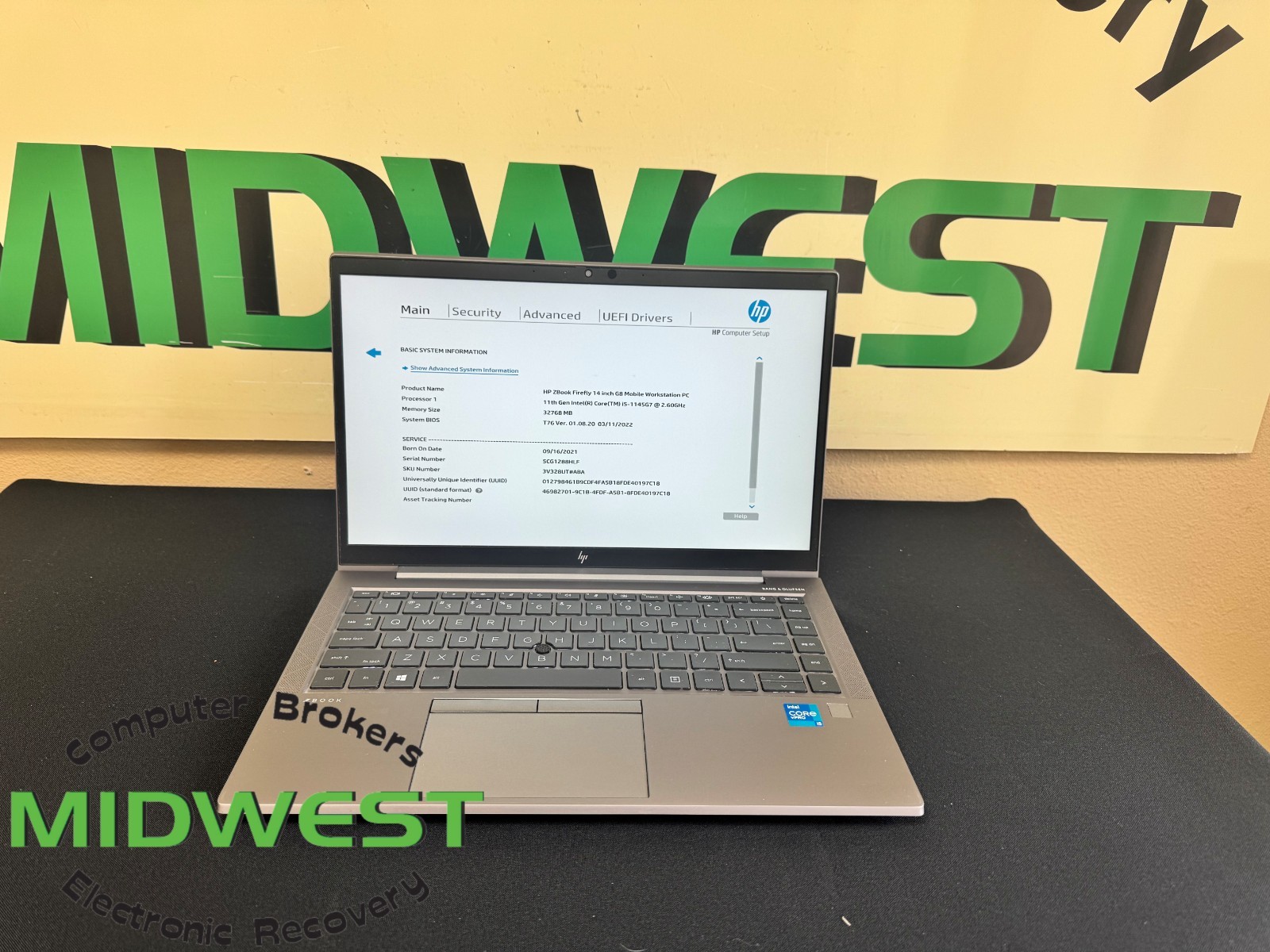 HP ZBook Firefly 14 G8 i5-1145G7 2.6GHz 32GB 256GB SSD