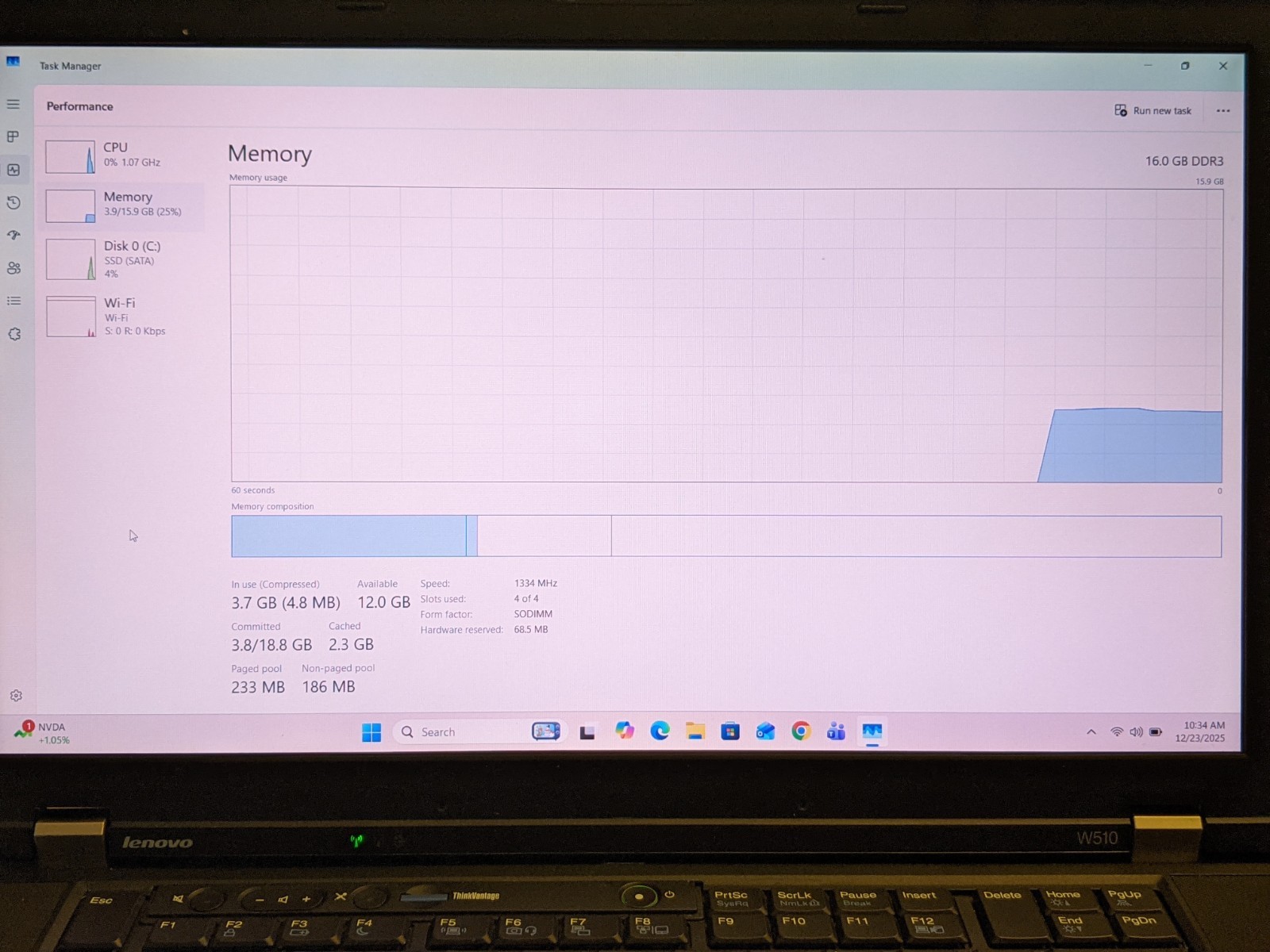 Lenovo ThinkPad W510 15.6″ Intel Core i7-720QM 1.60GHz 16GB RAM 256GB SSD Win11