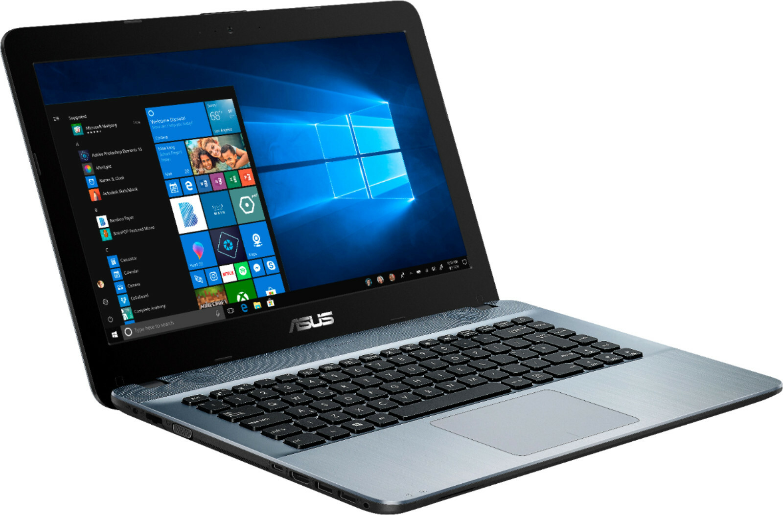ASUS X441BA 14″ 500GB HDD, AMD A6-9225, 2.6GHz, 4GB RAM Radeon R4 Laptop, Silver