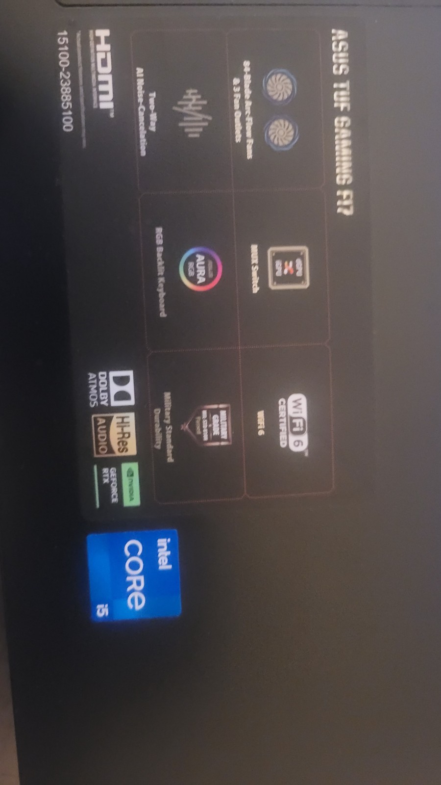 asus tuf f17 gaming laptop