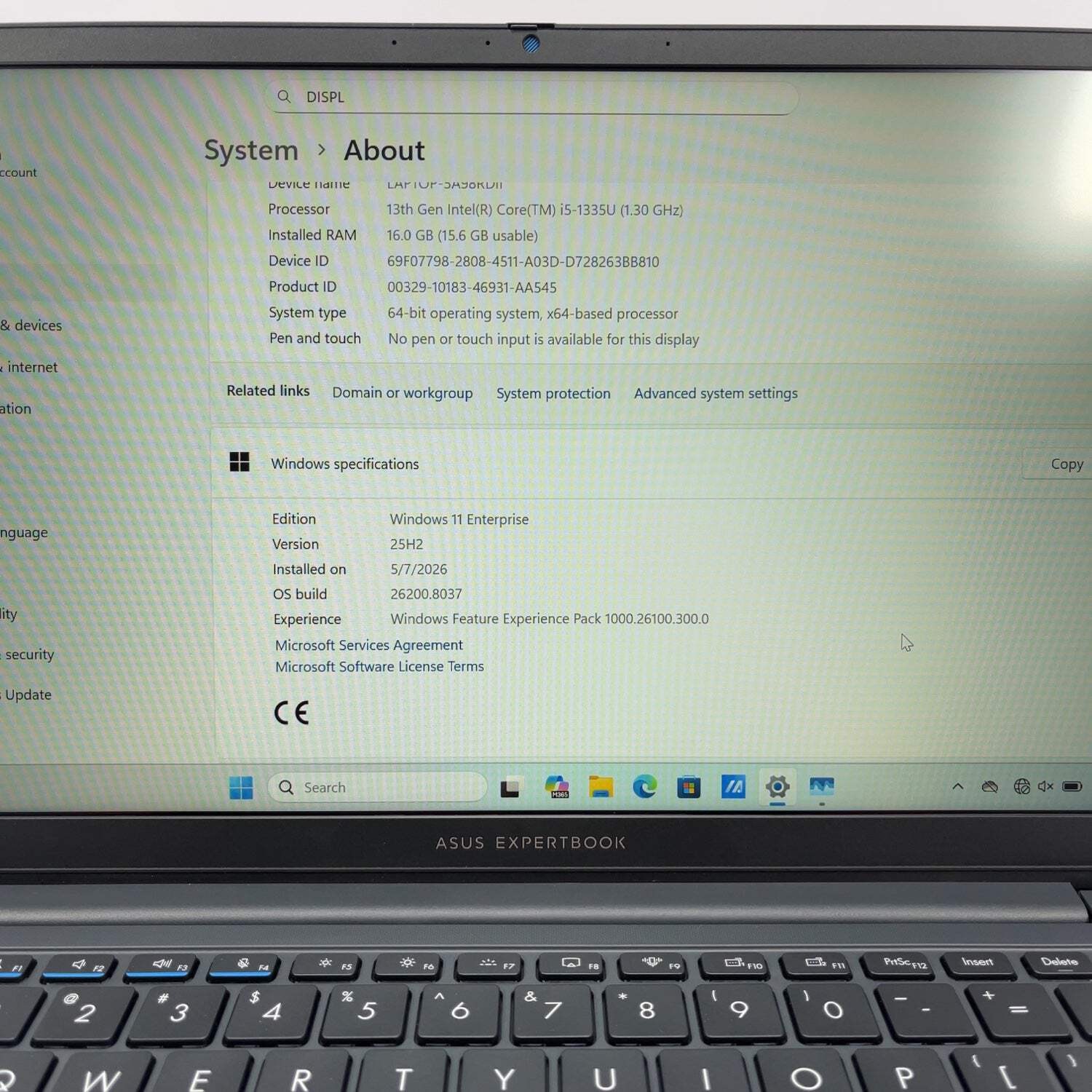 Asus ExpertBook B1403CVA XS54 14.5 i5-1335U 1.3GHz 16GB RAM 512GB SSD