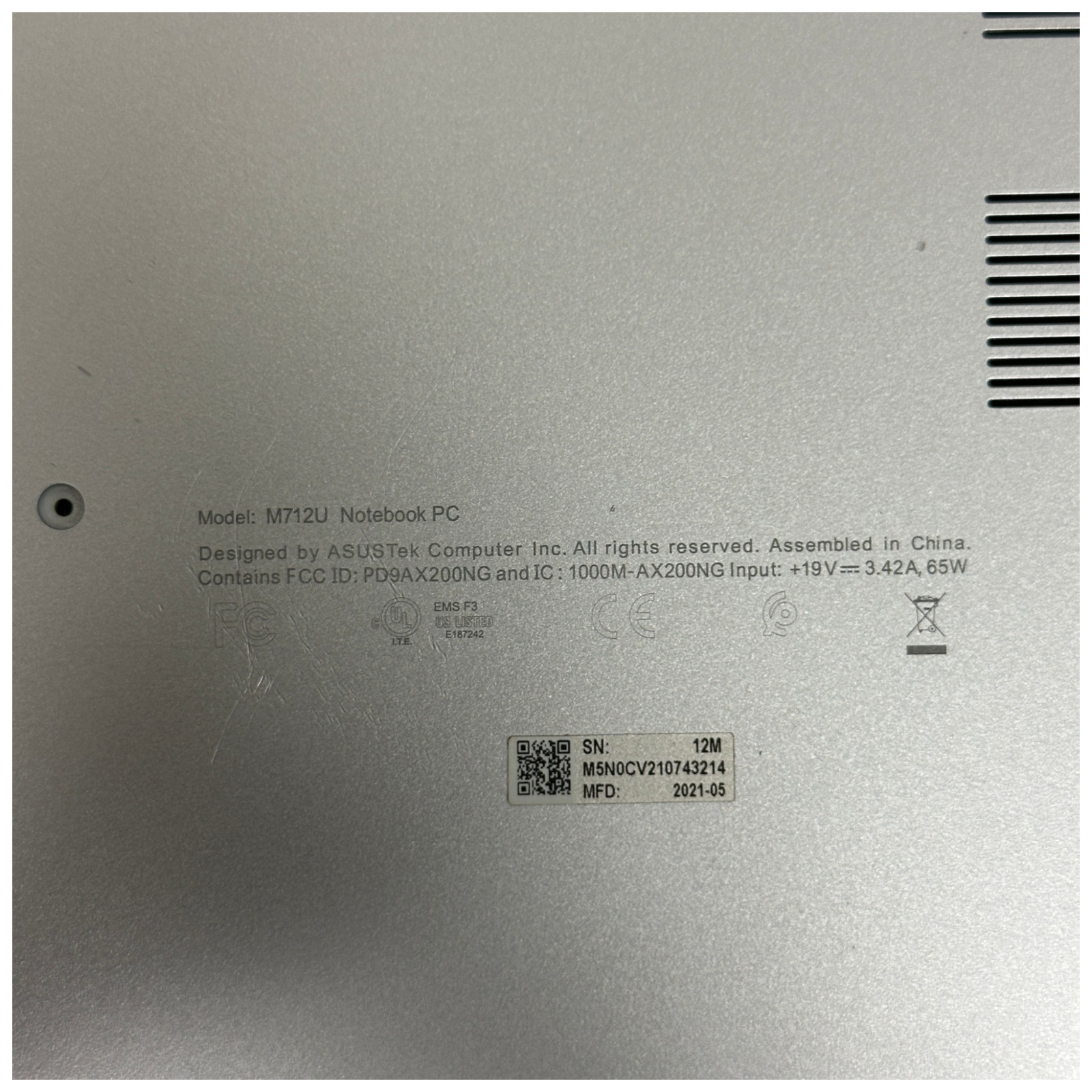 ASUS Vivobook 17.3″ M712U AMD RYZEN 7 5700U 16GB DDR4 RAM 1TB SSD NVME Laptop