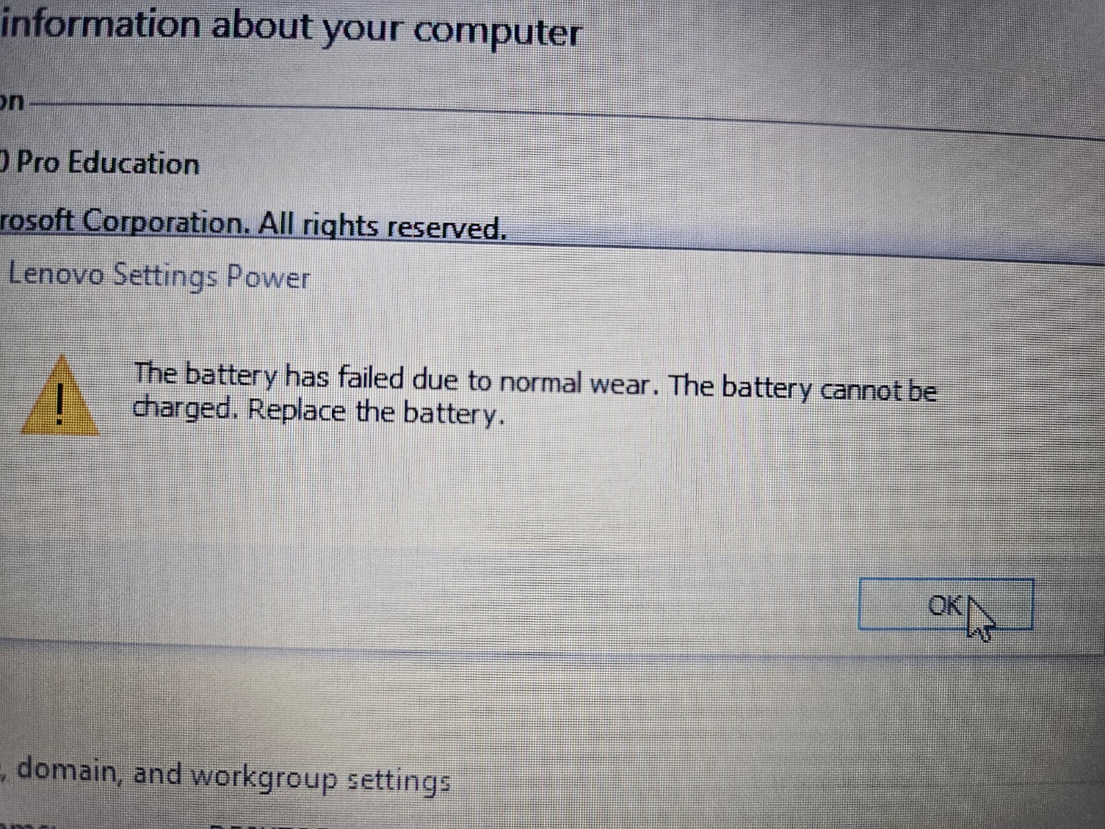 Lenovo ThinkPad 13 Gen 1 20GJ Celeron 1.60GHz, Windows 10 Pro 128gb Bad Battery