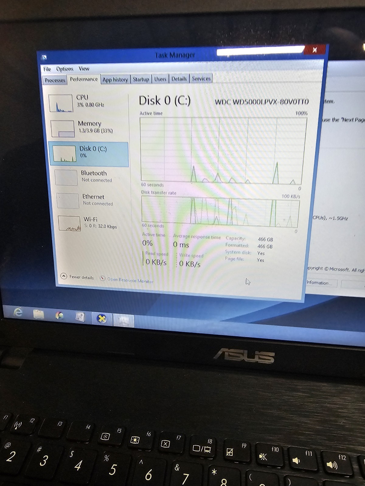 Asus X551C 15″ X551CA-HCL1201L Celeron 1007U 1.5GHz 4GB RAM 500GB HDD Windows 8