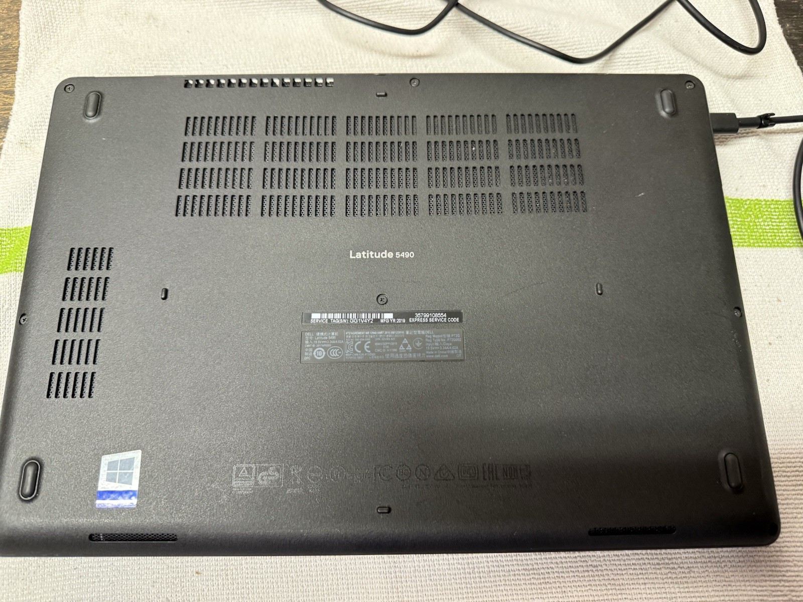 DELL LATITUDE 5490 Laptop Intel Core I5-8GB 64 Bit Windows 10 Enterprise