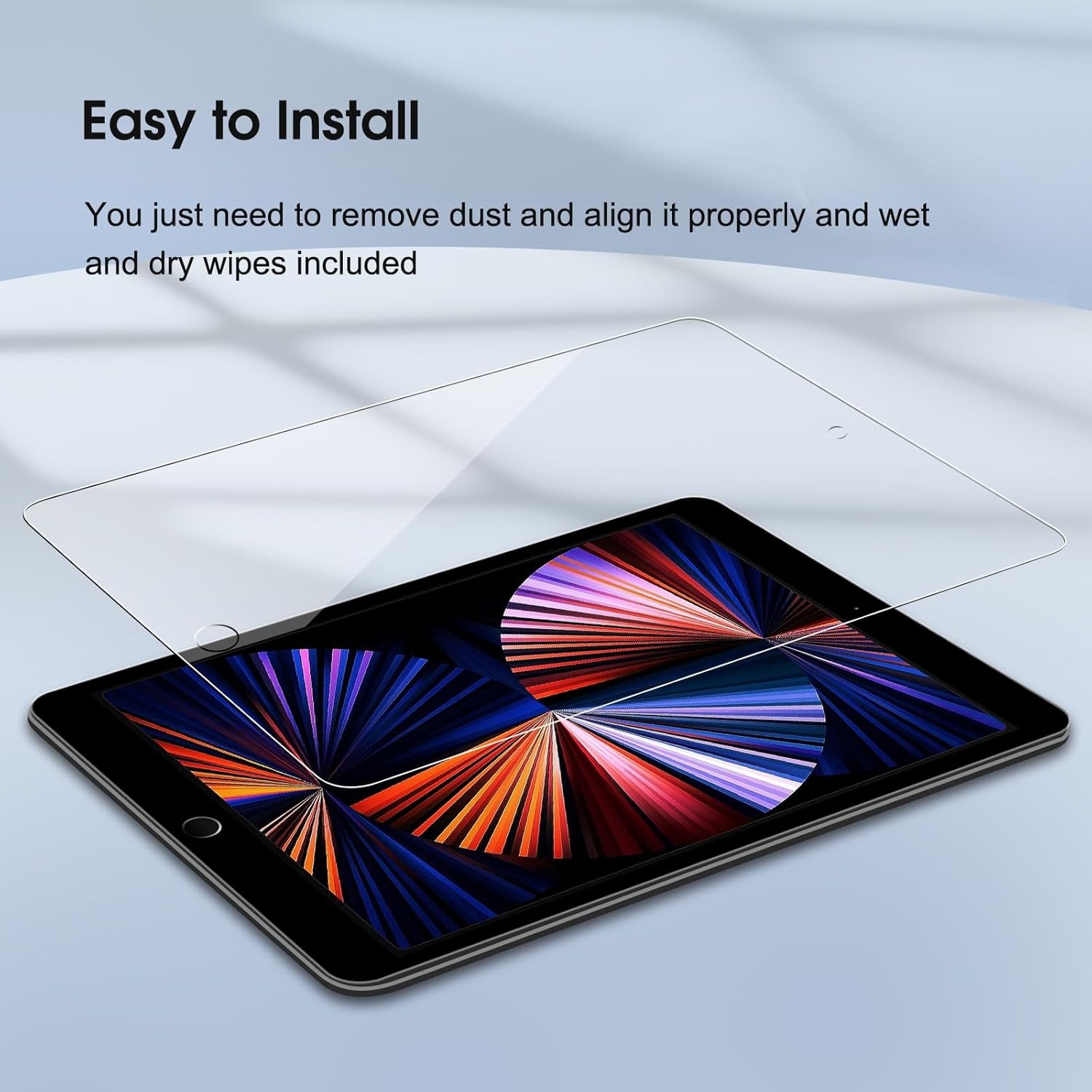 2 Pack Screen Protector for iPad Pro 12.9 Inch 6th/5th/4th/3rd Generation