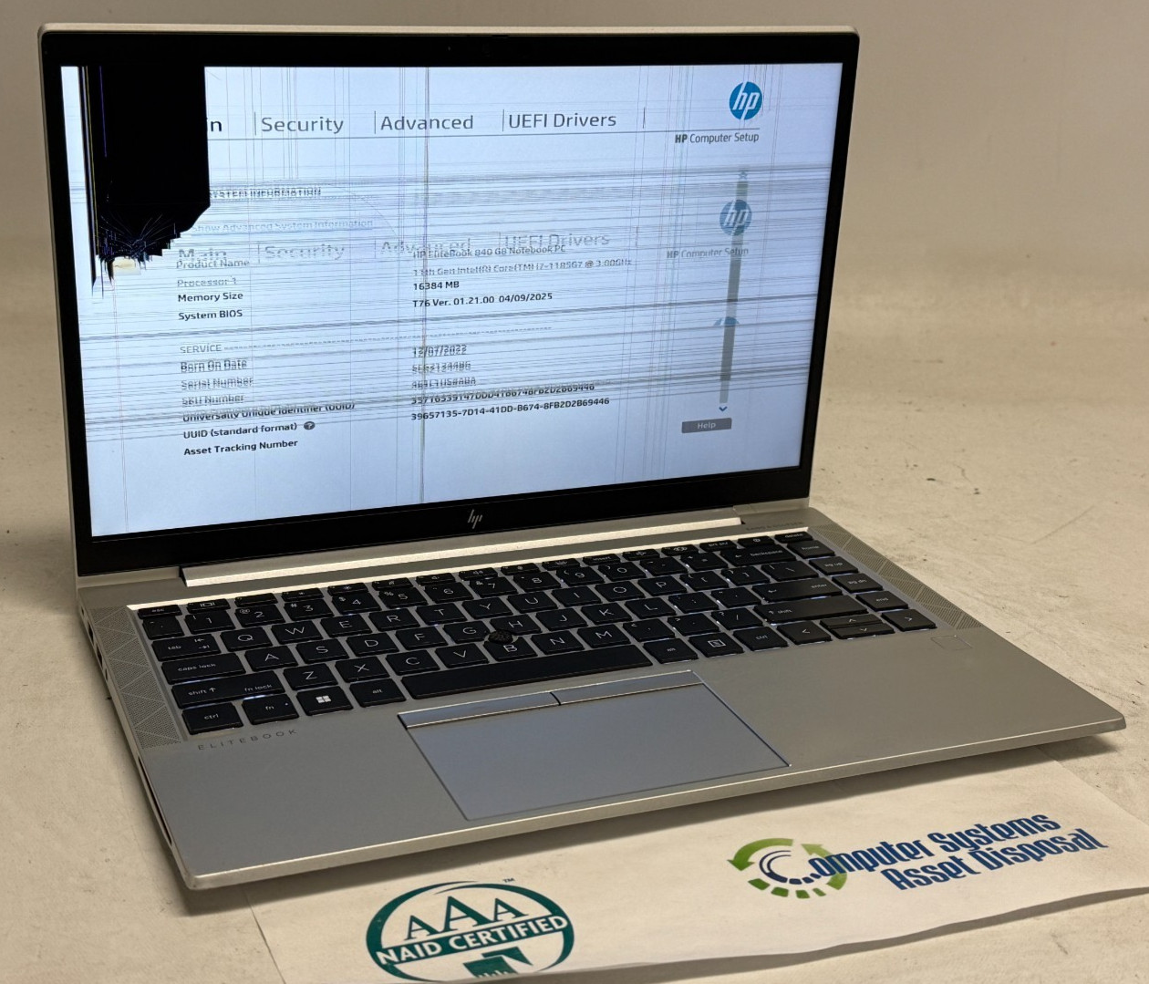 HP EliteBook 840 G8 14″ (i7-1185G7 3.0GHz – 16GB RAM – 512GB SSD – Win11Home)