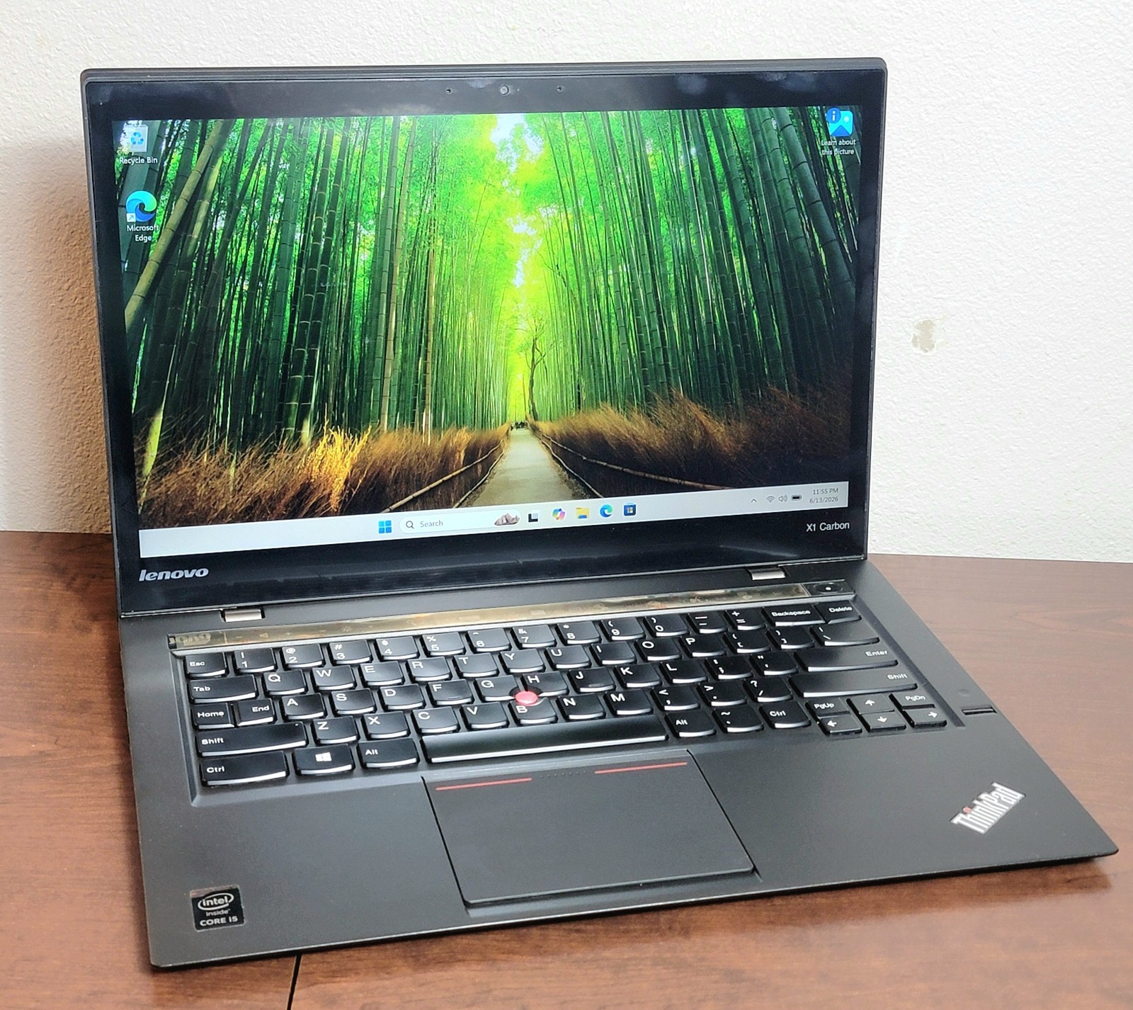 Lenovo ThinkPad X1 Carbon (2nd Gen) i5-4th 2560×1440 QHD Screen Win 11 Pro w/cha