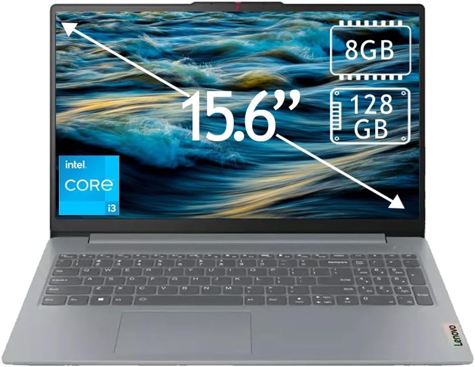 Lenovo IdeaPad Slim 3i 15.6″ Full HD Laptop Intel Core I3-N305 8GB Memory 128GB