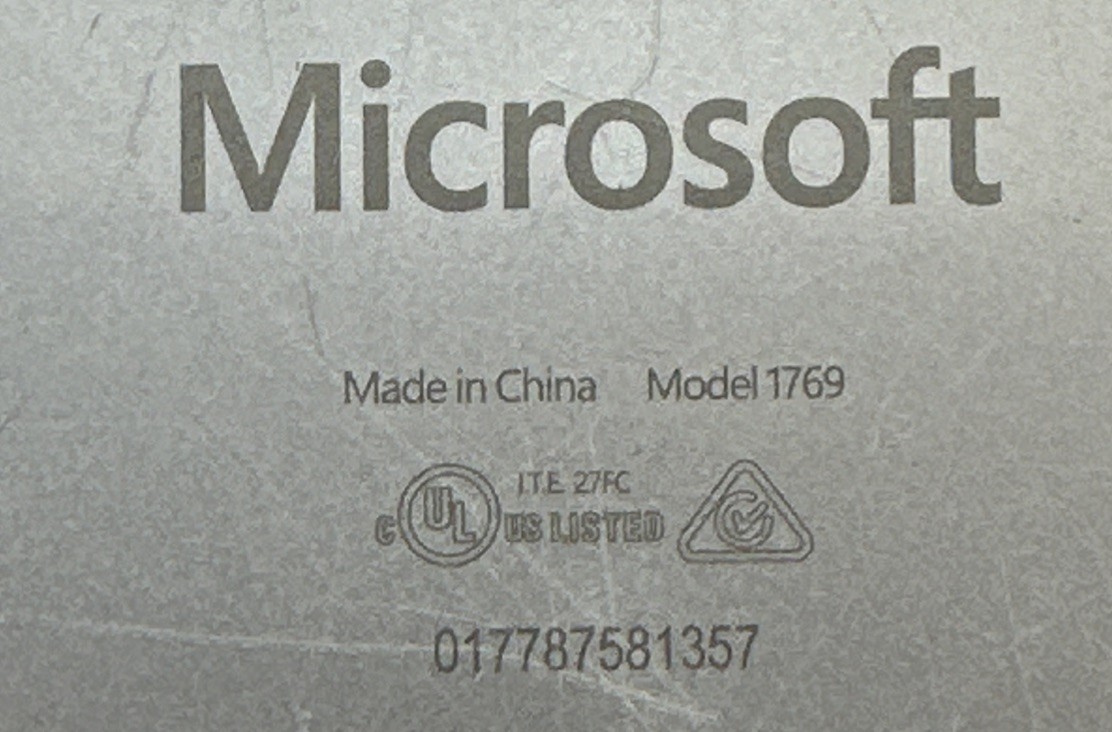Microsoft Surface Laptop 1769 LCD Assembly w Chassis Battery No Motherboard