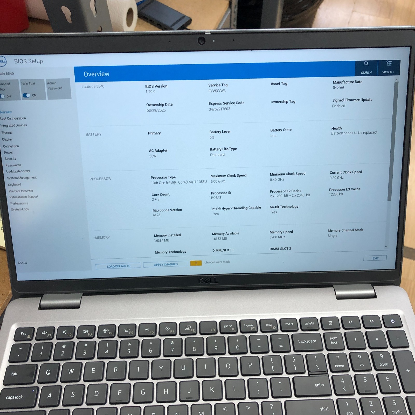 Dell Latitude 5540 15.6″ FHD Intel Core i7-1355U 16GB RAM 512GB SSD No OS READ*