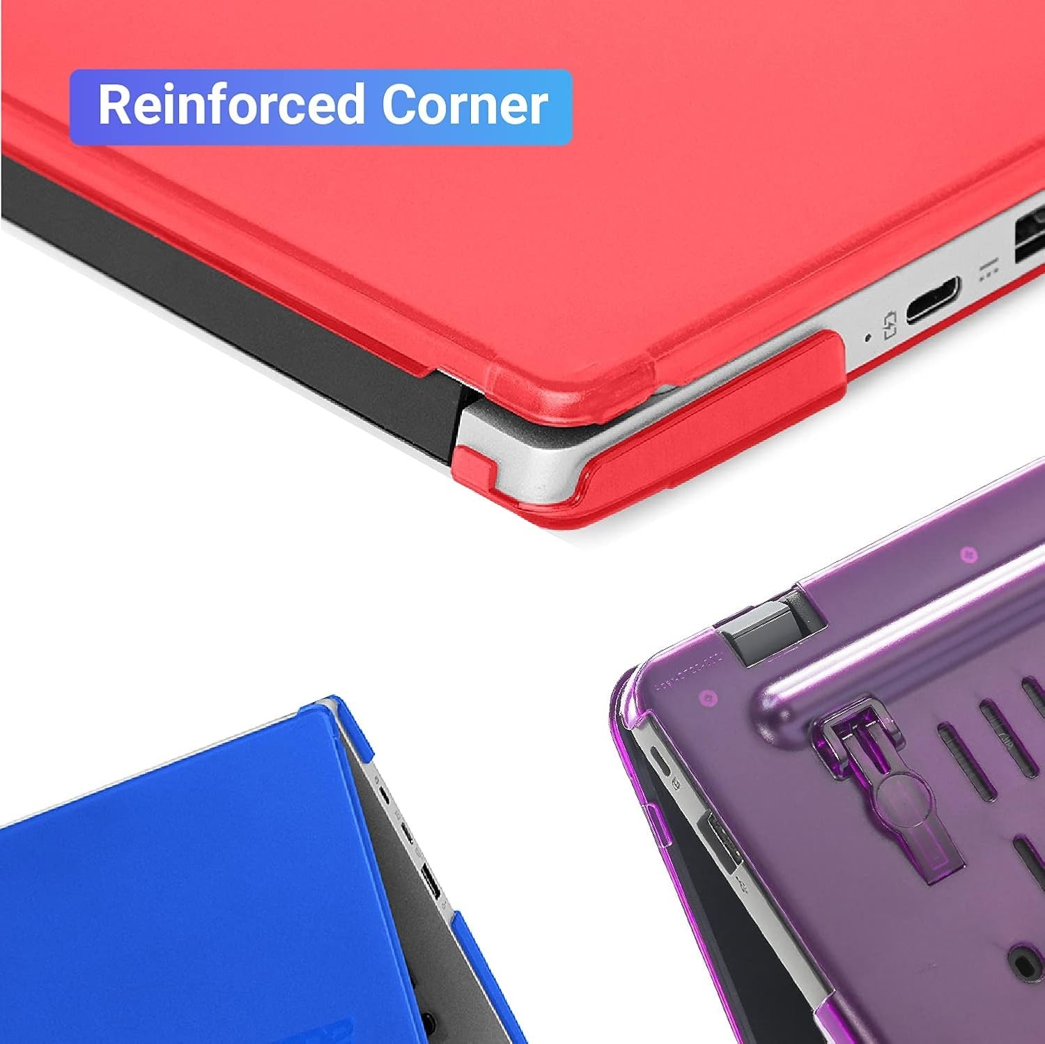 Durable Clip-On Hard Case for 11.6″ Acer Chromebook 311 C722 – Stunning Blue