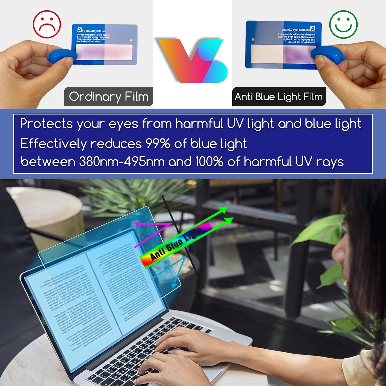 2 Pack Block Blue Light Screen Protector for 2026 New ASUS ProArt PZ14 Laptop