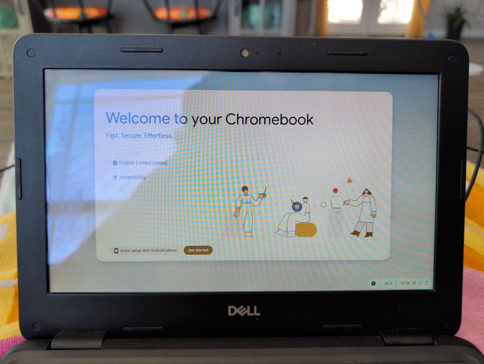 2- Dell Chromebook 3100 11.6″ intel celeron 4GB RAM 16GB eMMC Lot Of 2