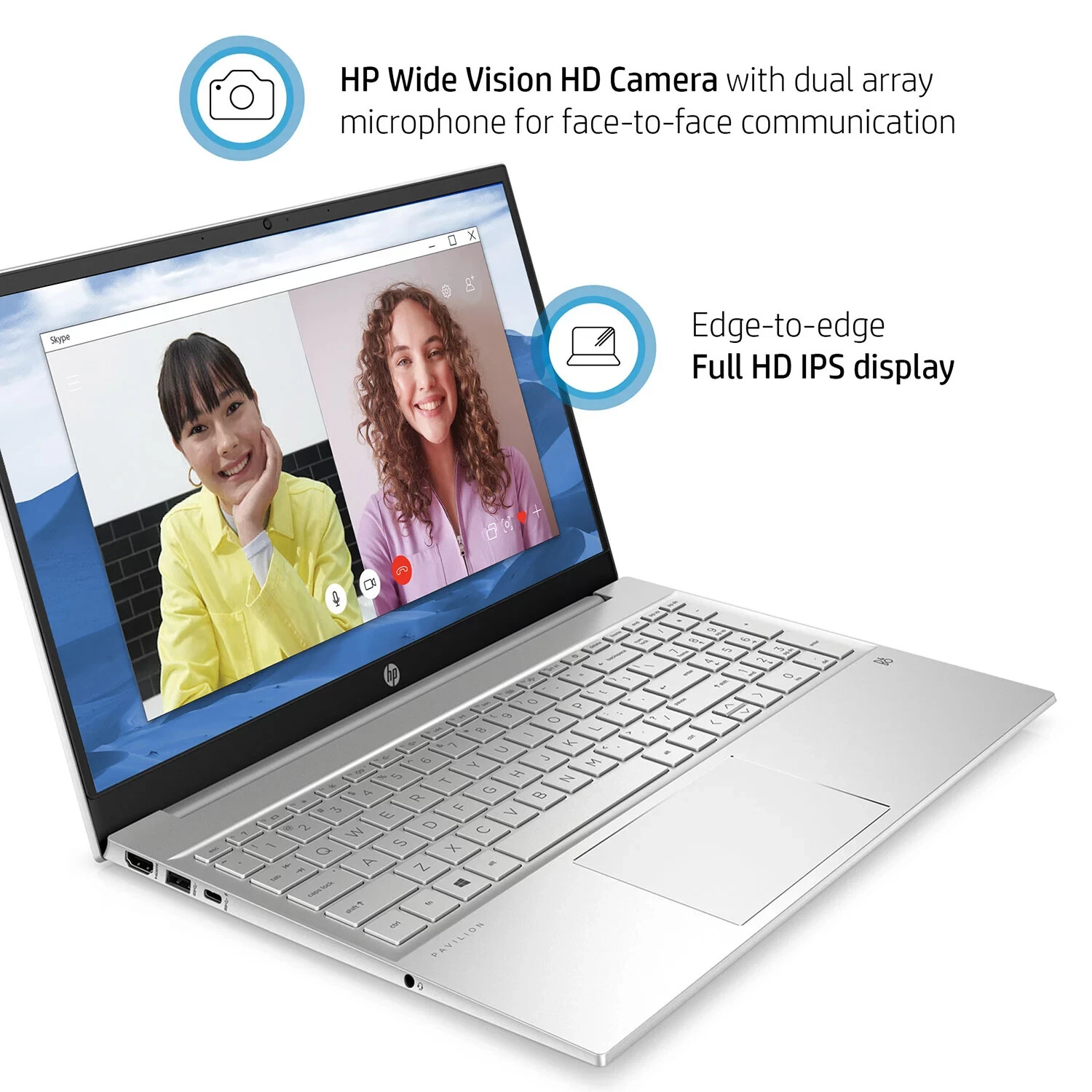 HP 15.6″ Pavilion FHD Laptop – 12th Gen Intel Core i7-1255U – 8GB RAM -512GB SSD