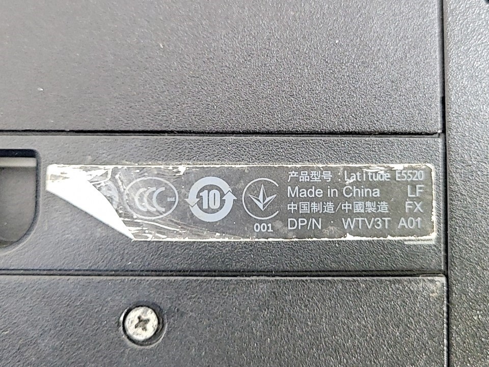 DELL LATITUDE E5520 WTV3T Laptop Core I5-2430M 8GB 320GB SEE NOTES