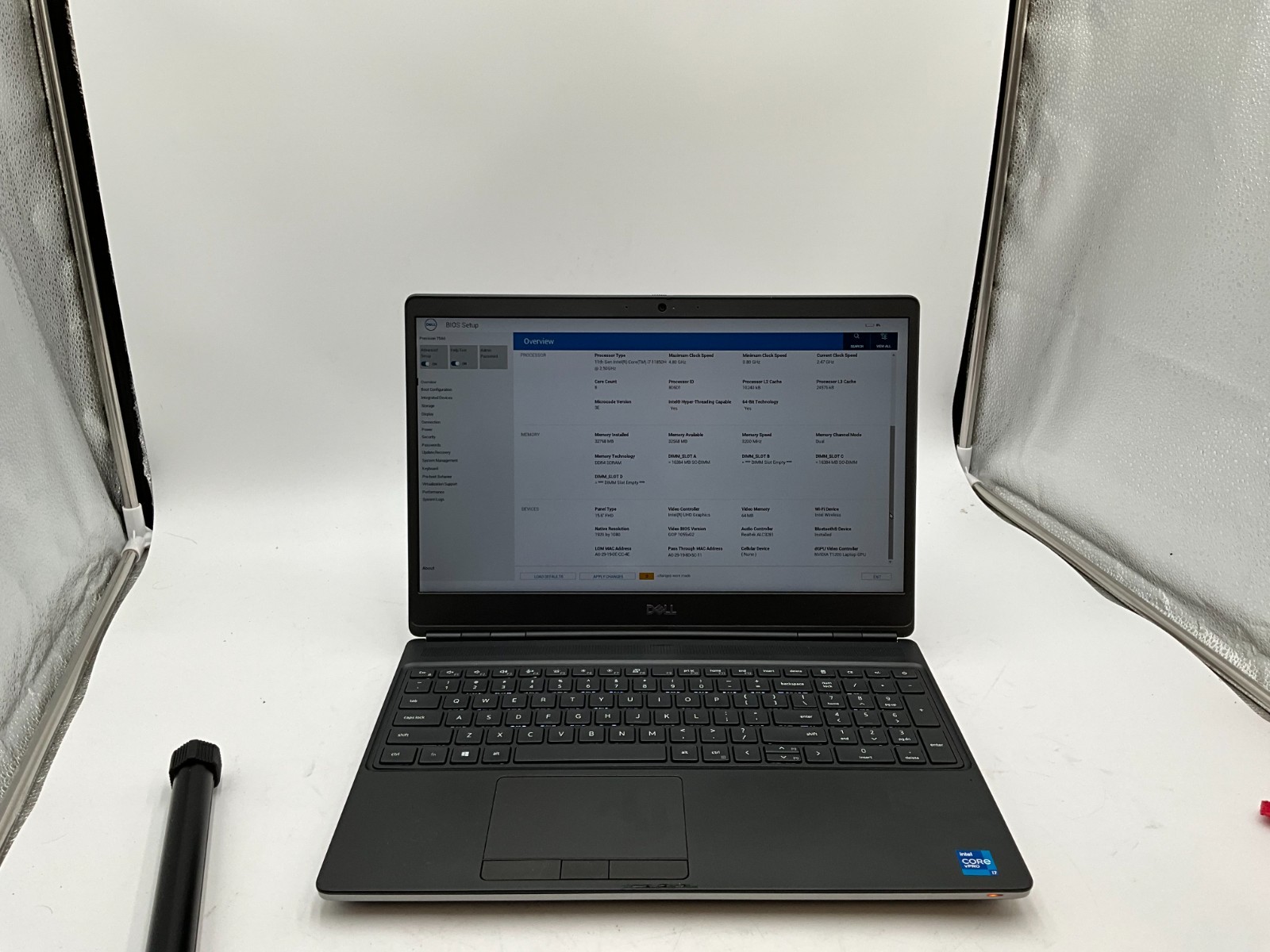 DELL Precision 7560 i7-11850H 2.5g 32GB 1TB T1200 15.6″ Win 11 LAPTOP JL3S2J3