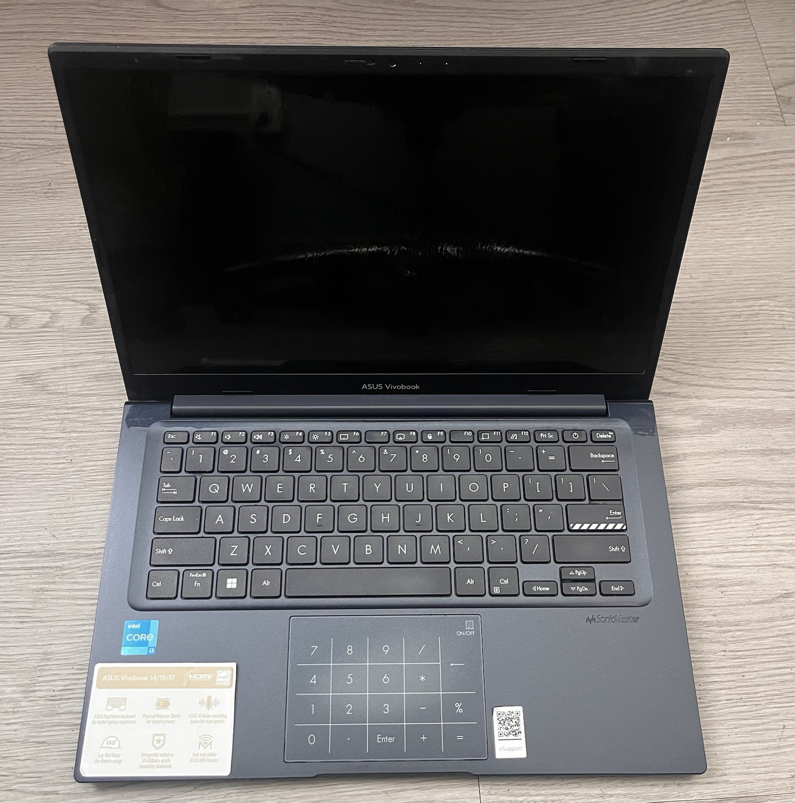 Asus Vivobook 14 X1404V 14″ i3-1215U 1.2GHz 16GB RAM NO SSD WiFi/BT
